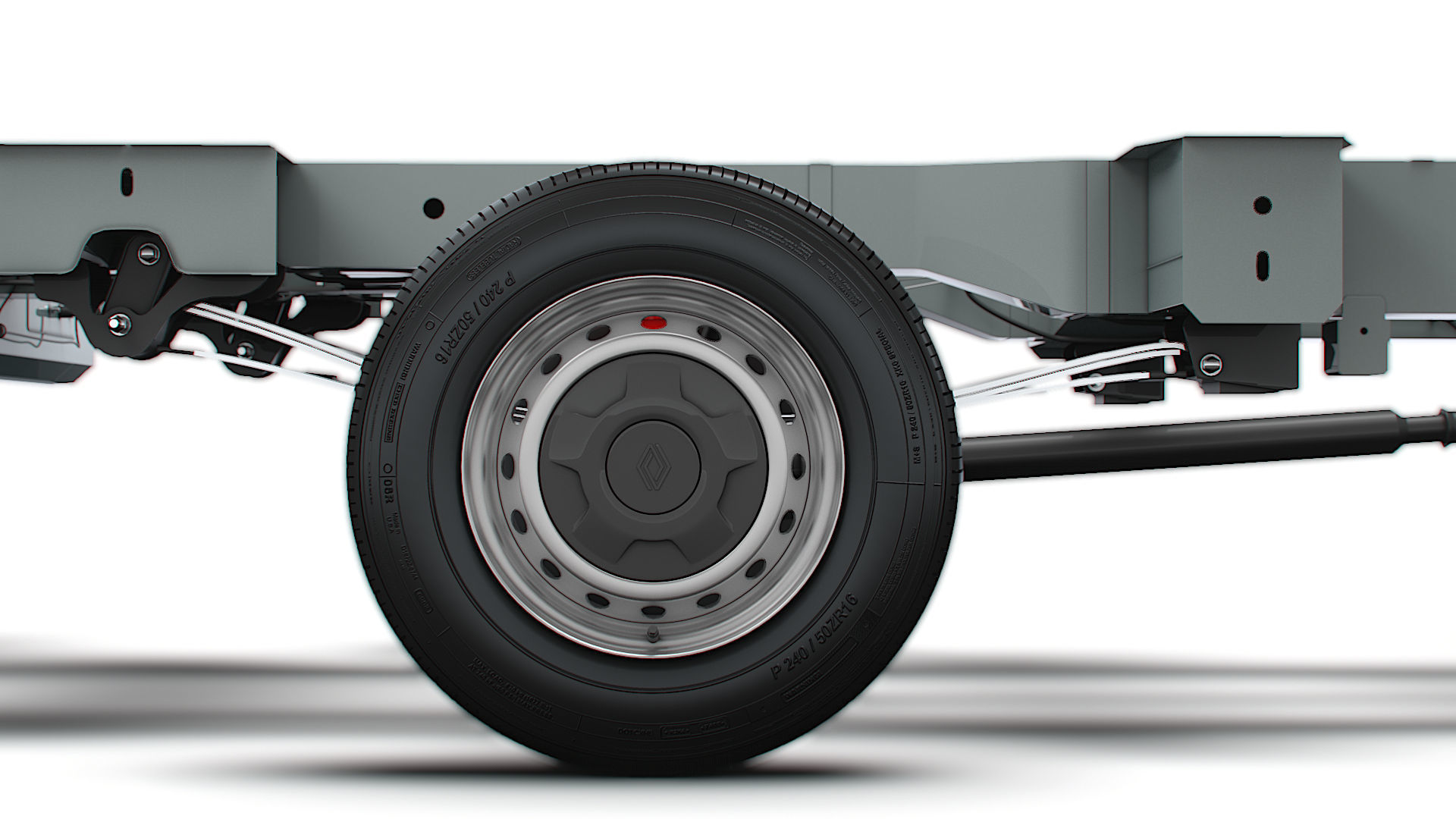 Renault Master Single Cab L3 Chassis 2024 3D model_9