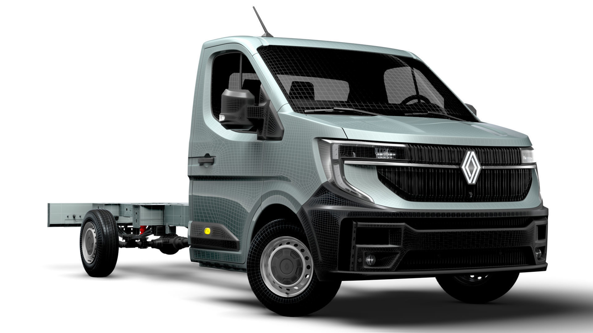 Renault Master Single Cab L3 Chassis 2024 3D model_14