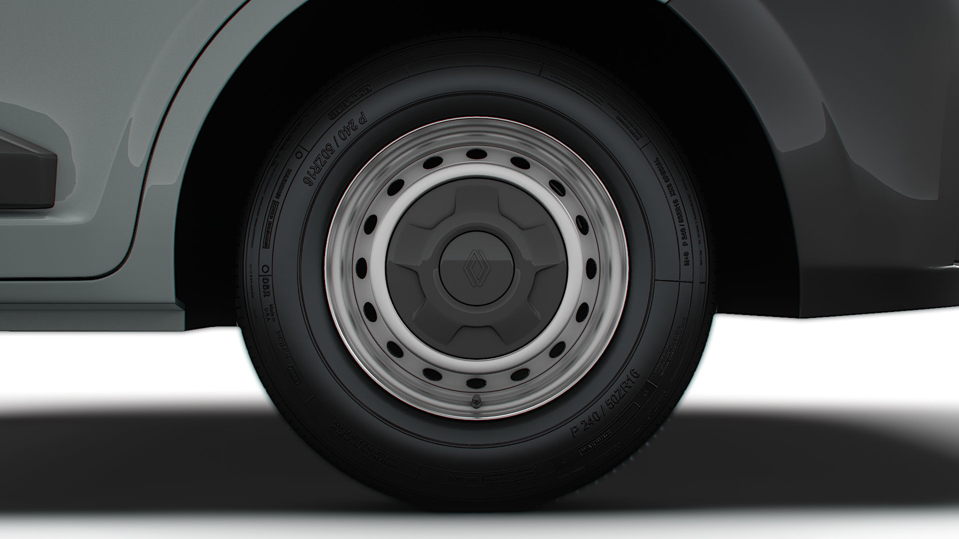 Renault Master Single Cab L3 Chassis 2024 3D model_12