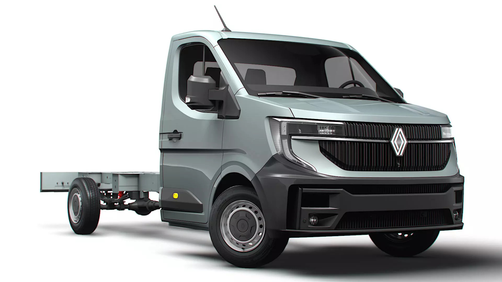 Renault Master Single Cab L3 Chassis 2024 3D model_0