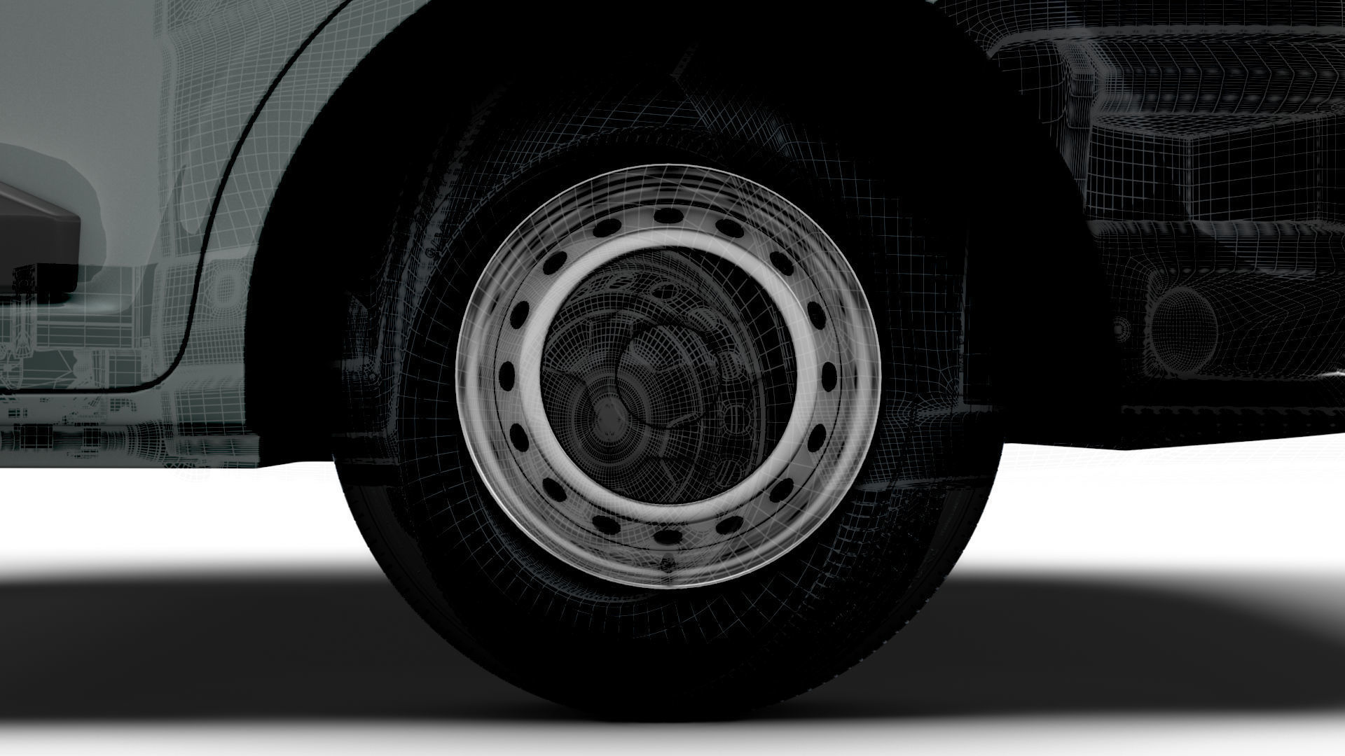 Renault Master Single Cab L3 Chassis 2024 3D model_26