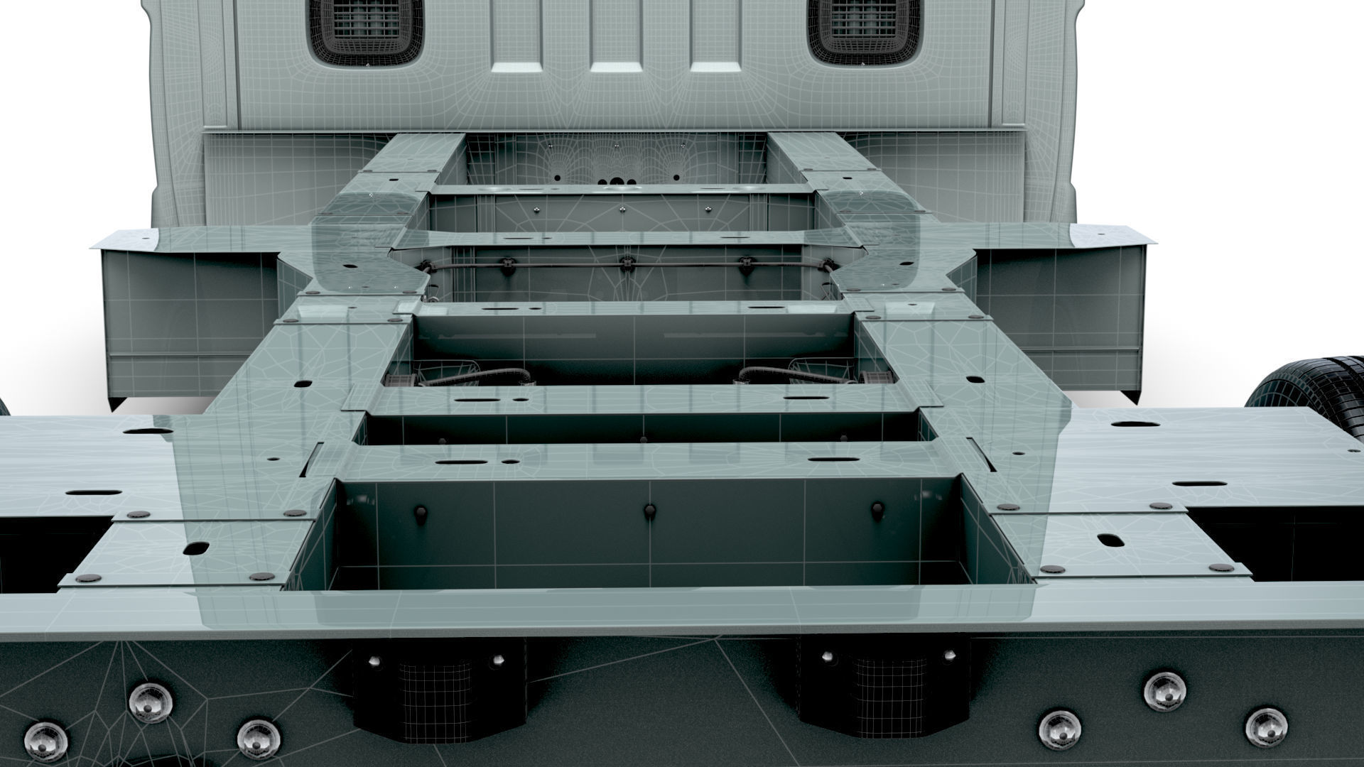 Renault Master Single Cab L3 Chassis 2024 3D model_24