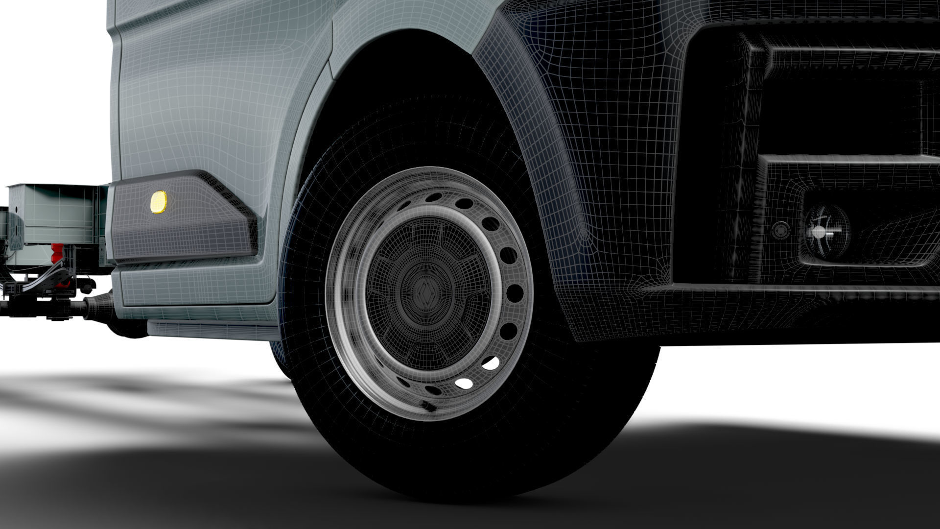 Renault Master Single Cab L3 Chassis 2024 3D model_25