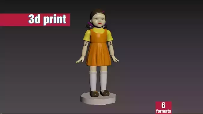 Young-hee Squid Game Doll  3D print model