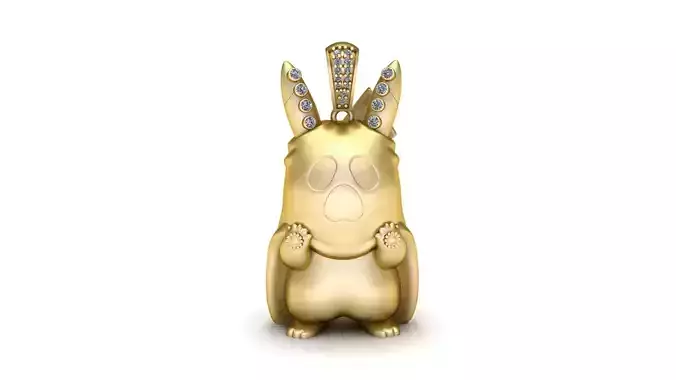 PIKACHU GHOST PENDANT 3D PRINTABLE MODEL