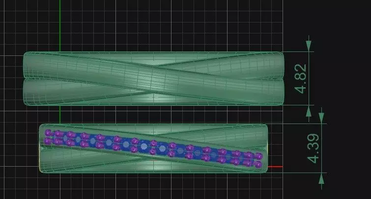 wedding bands for couple 3D print model_0
