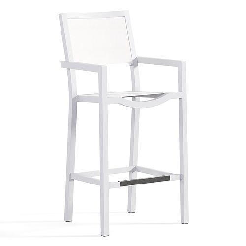 Poinsettia 47  Aluminum Outdoor Bar Stool Low-poly 3D model