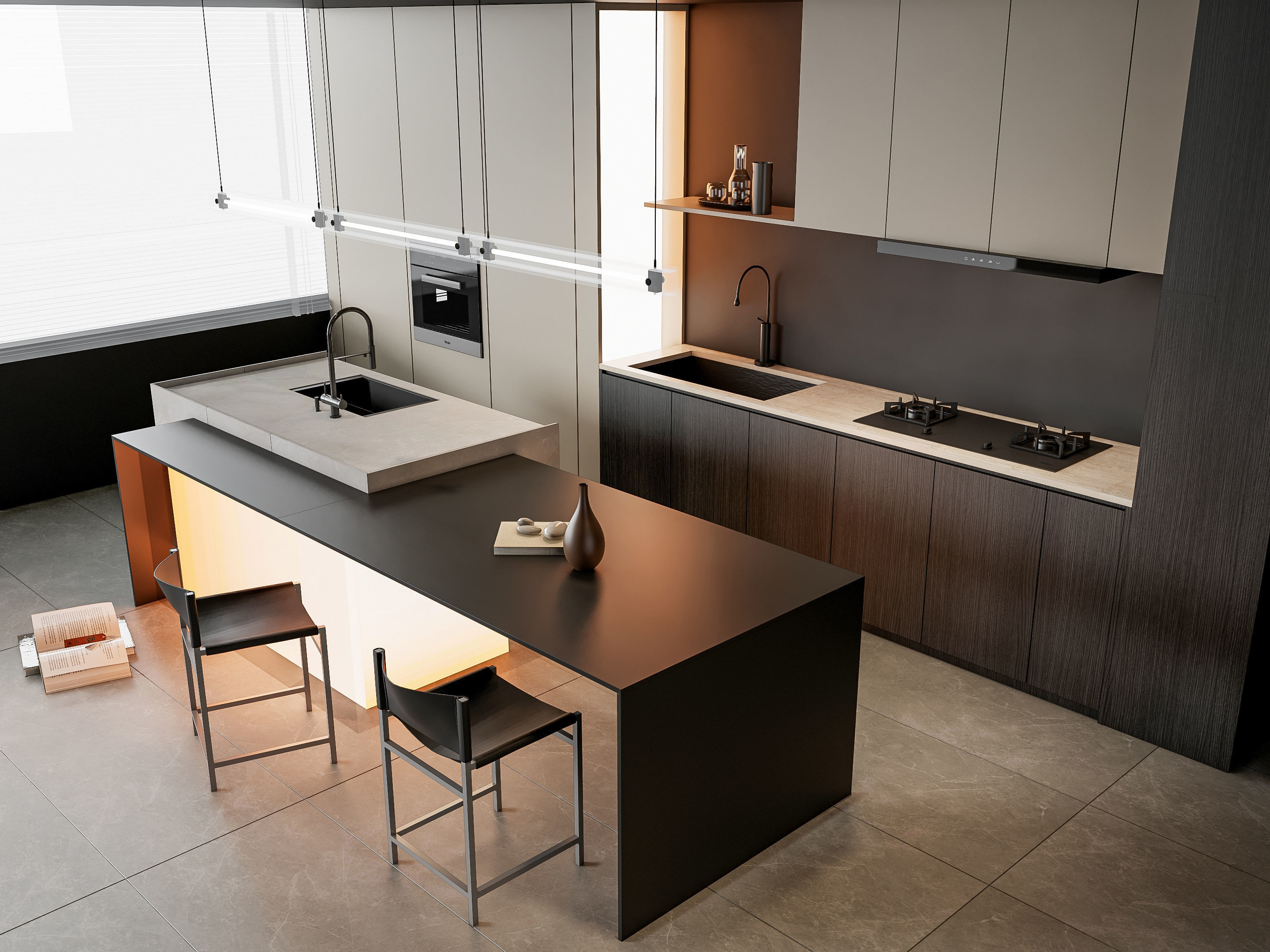 Kitchen Modern interior 83 3D model_2