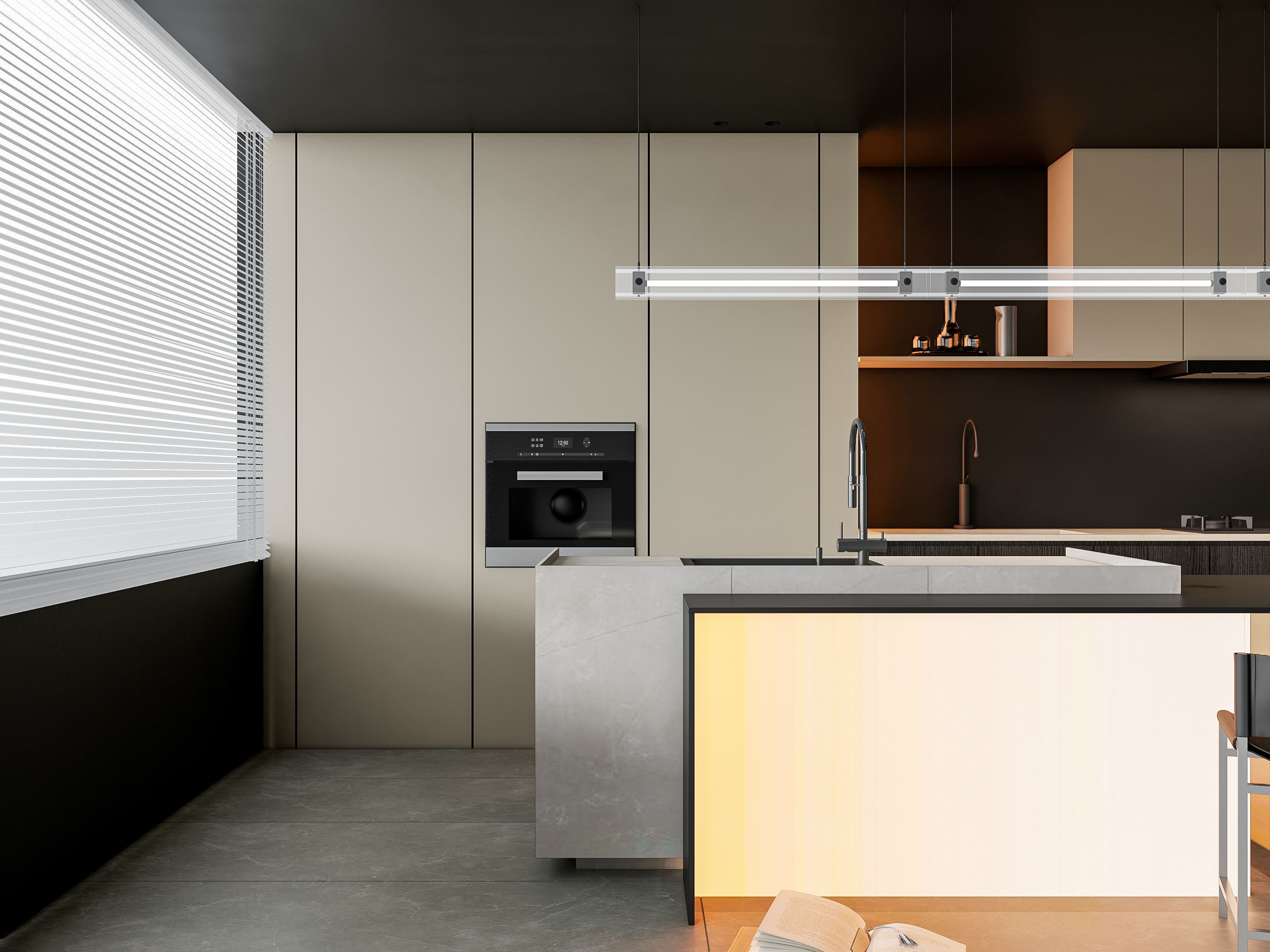 Kitchen Modern interior 83 3D model_9