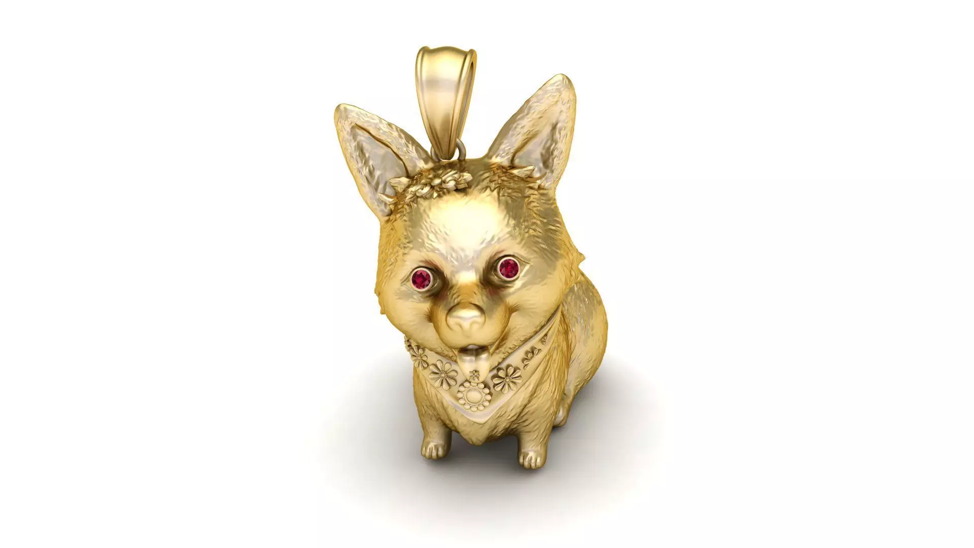 CORGI DOG PENDANT 3D PRINTABLE MODEL 3D print model