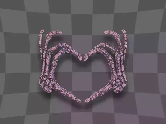 Bones of the hand 3D print model