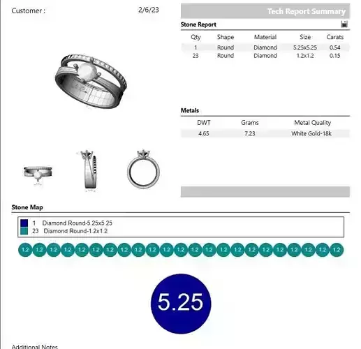 2 in 1 modern ring with stone  3D print model