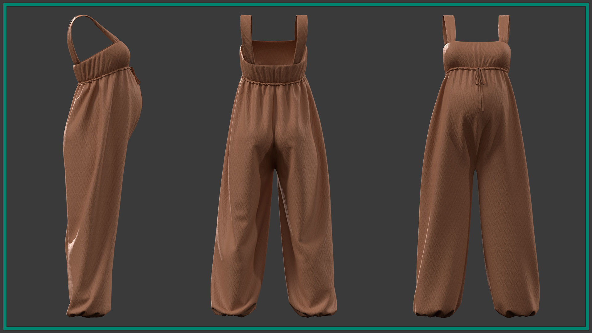 7 female maternity clothes 3D model_7