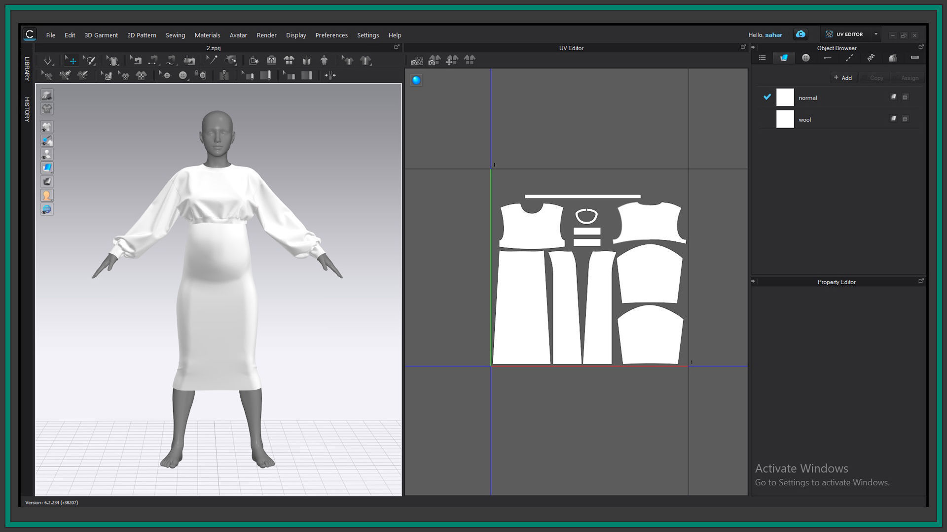 7 female maternity clothes 3D model_9