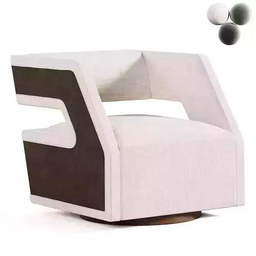  Vanguard Furniture Cove Chair in Havana Low-poly 3D model