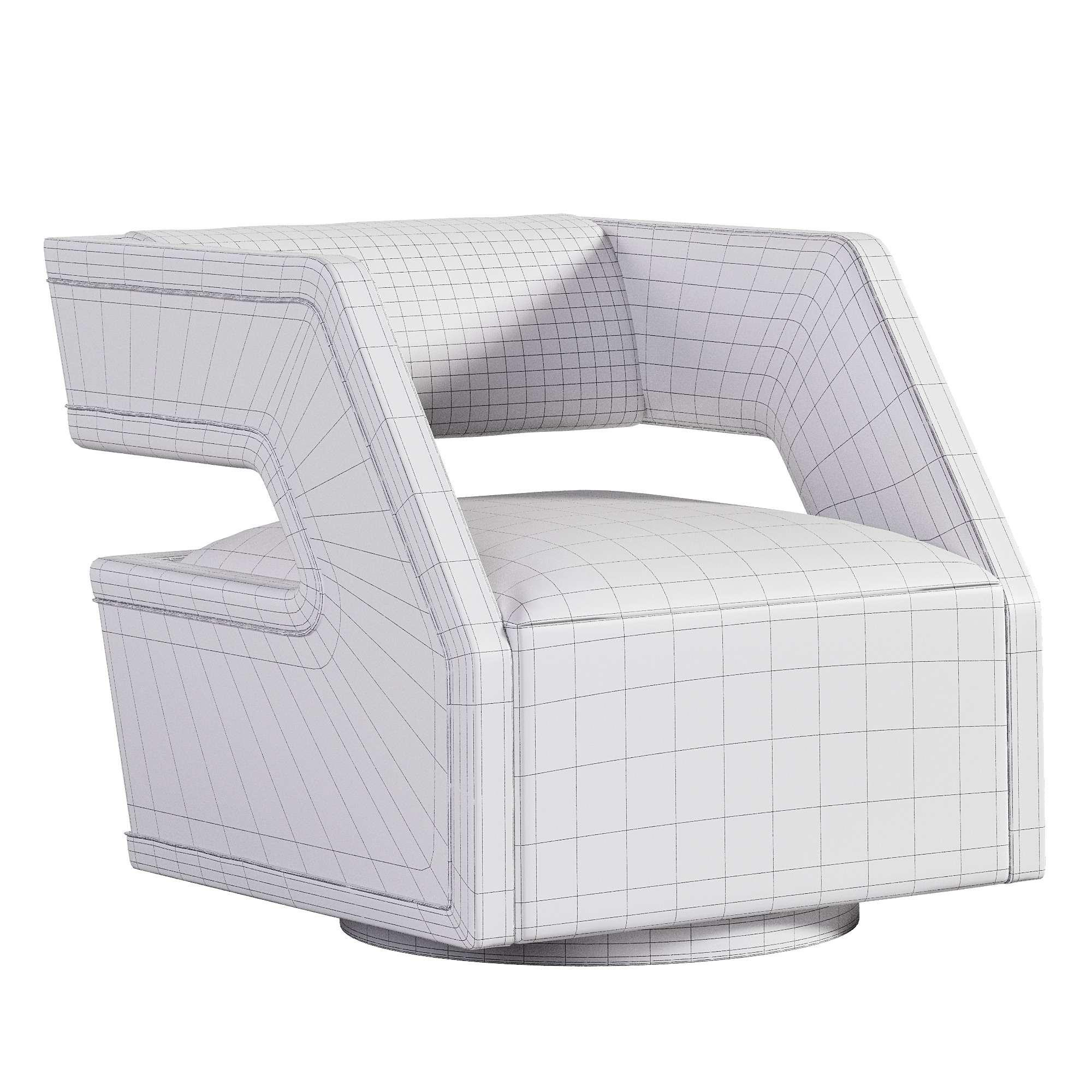  Vanguard Furniture Cove Chair in Havana Low-poly 3D model_4