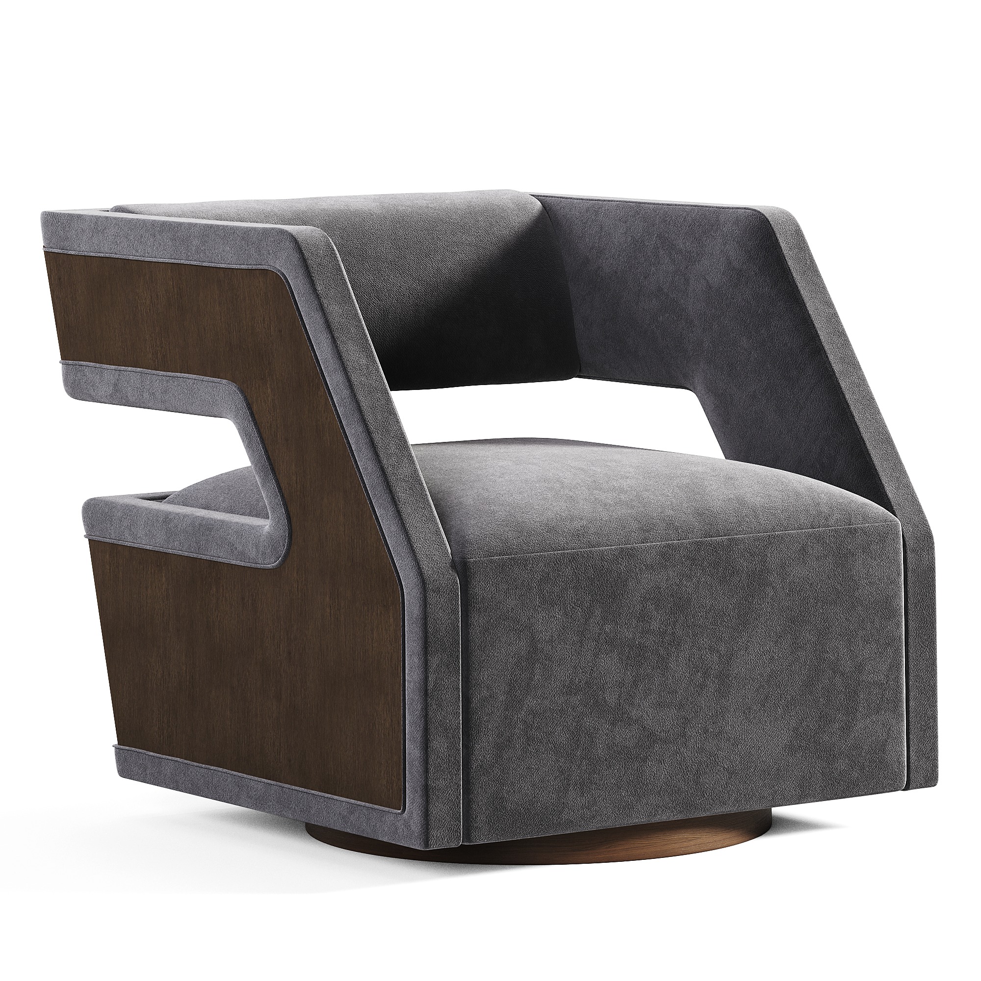  Vanguard Furniture Cove Chair in Havana Low-poly 3D model_2