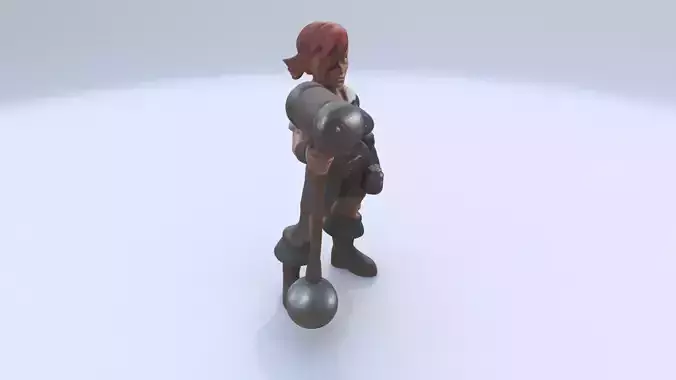 Cannonball Pirate Lucy 3D model