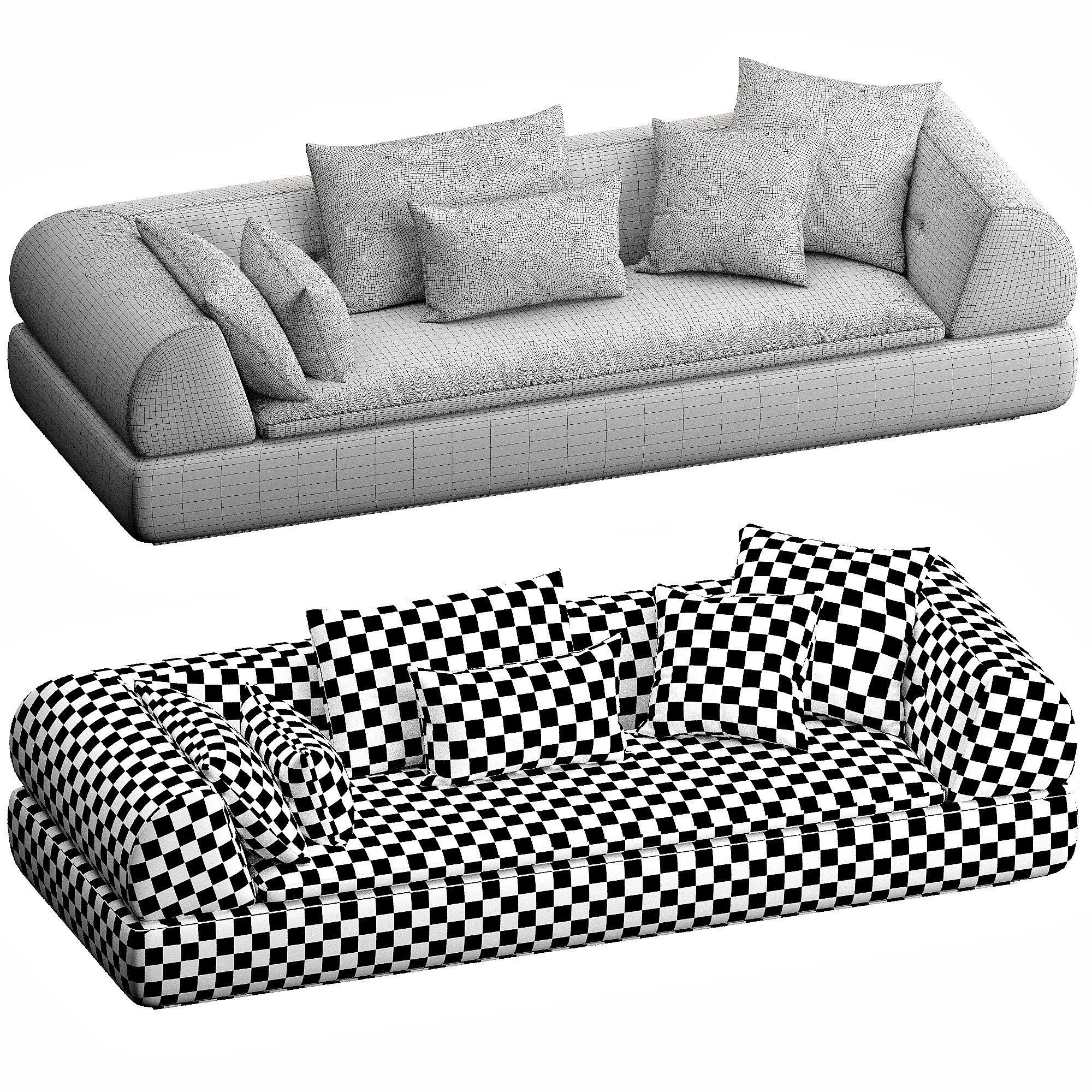 Supermoon SofaSet 3D model_6