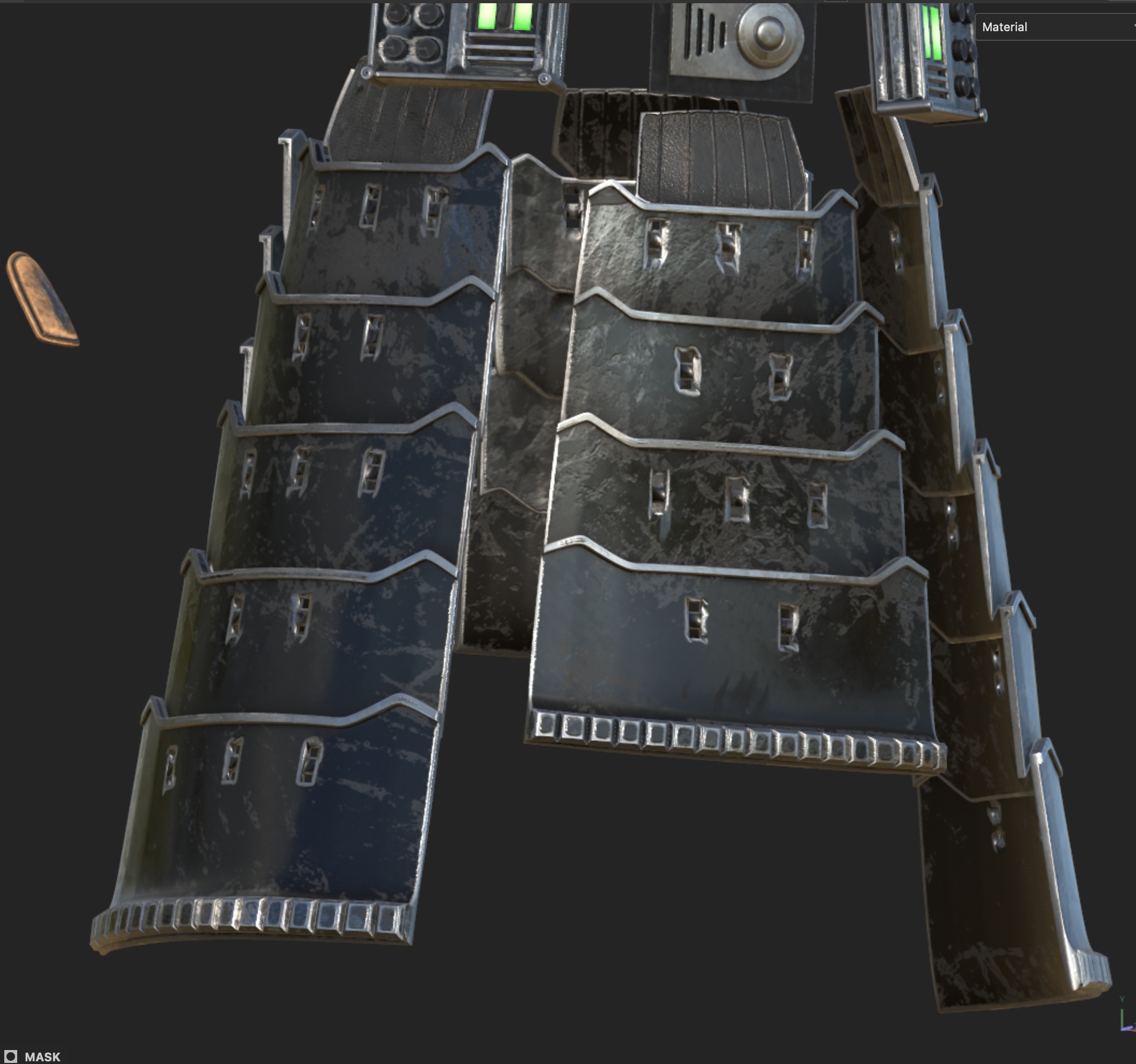 Samurai  Darth Vader helmet Armor  Star Wars 3d Print model 3D print model_34