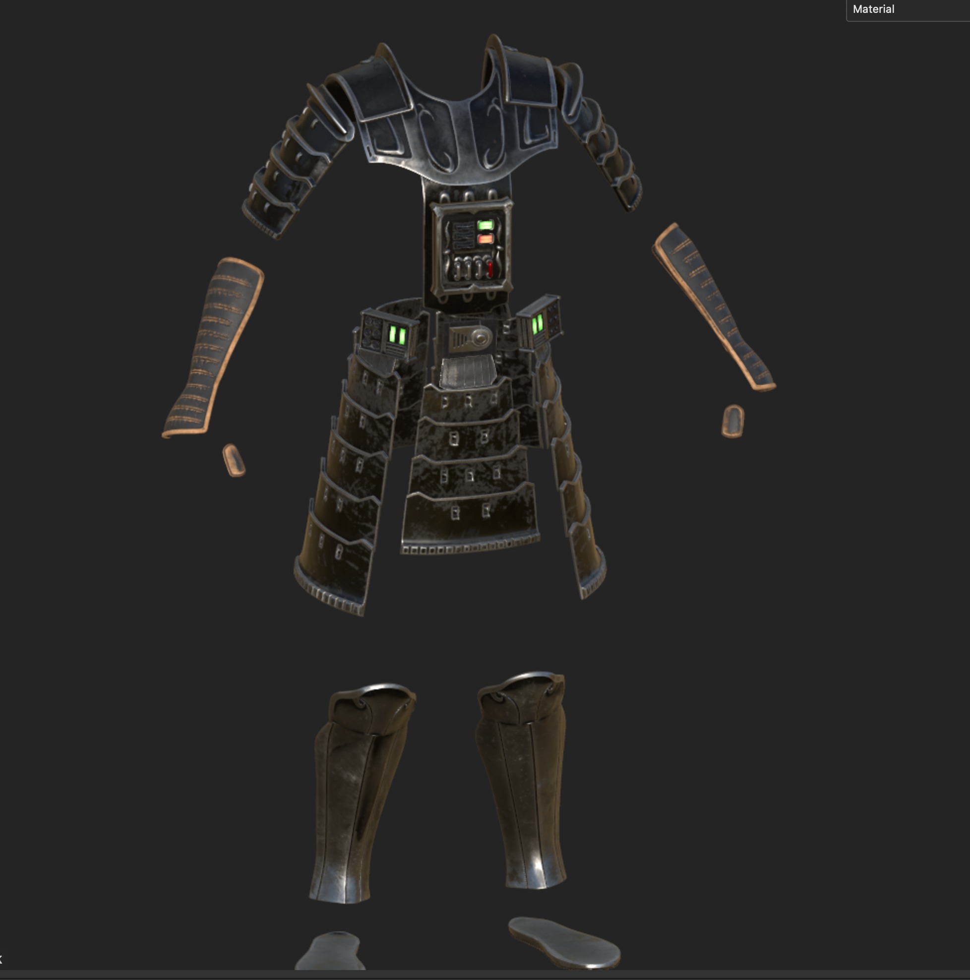 Samurai  Darth Vader helmet Armor  Star Wars 3d Print model 3D print model_28