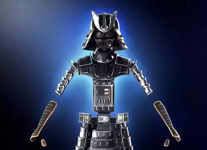 Samurai  Darth Vader helmet Armor  Star Wars 3d Print model 3D print model