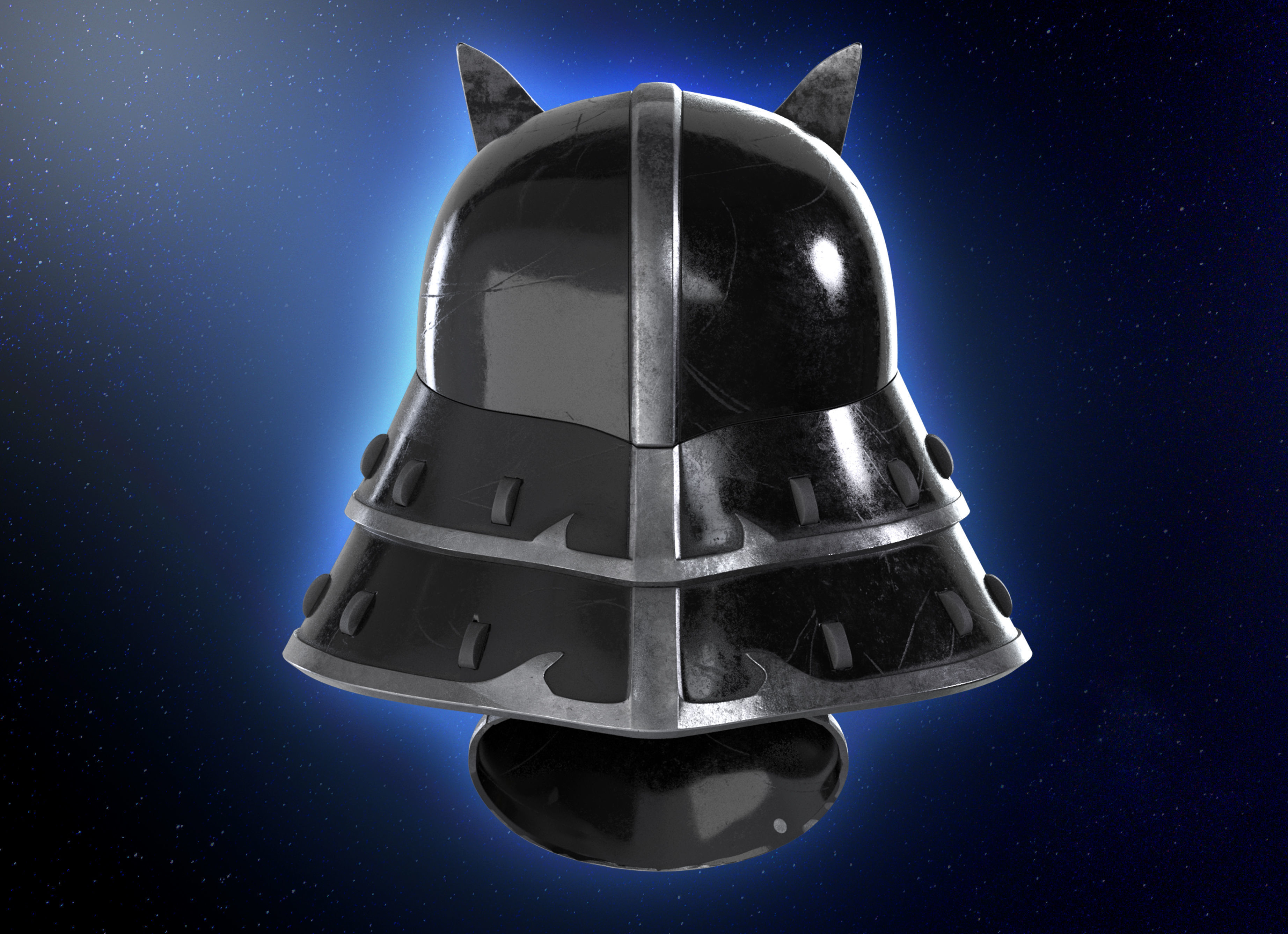 Samurai  Darth Vader helmet Armor  Star Wars 3d Print model 3D print model_11