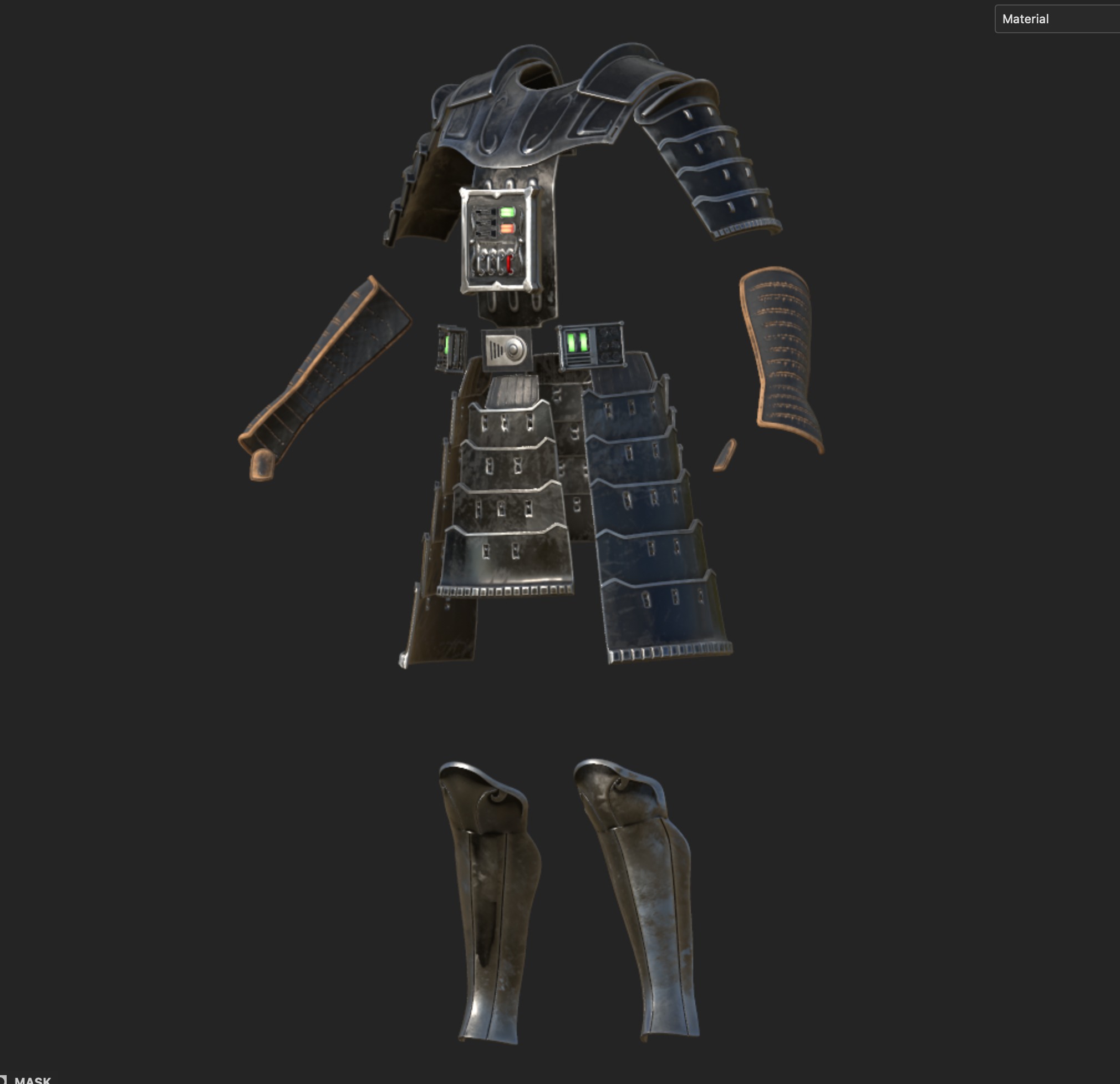 Samurai  Darth Vader helmet Armor  Star Wars 3d Print model 3D print model_19