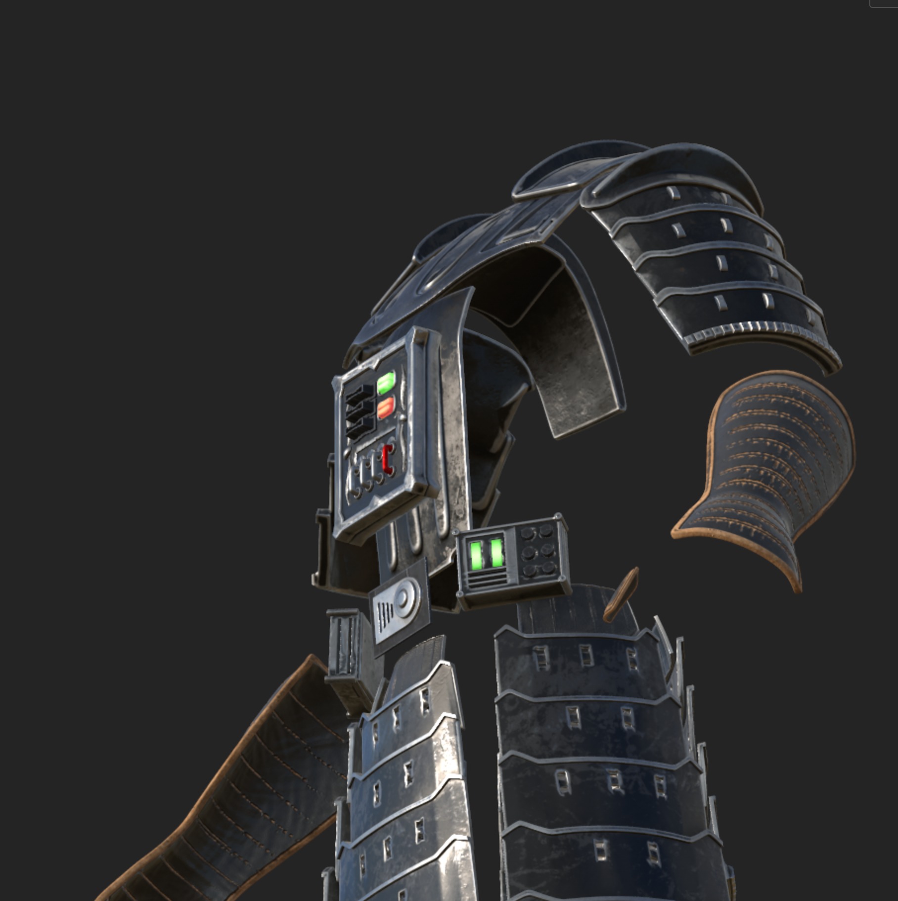 Samurai  Darth Vader helmet Armor  Star Wars 3d Print model 3D print model_31