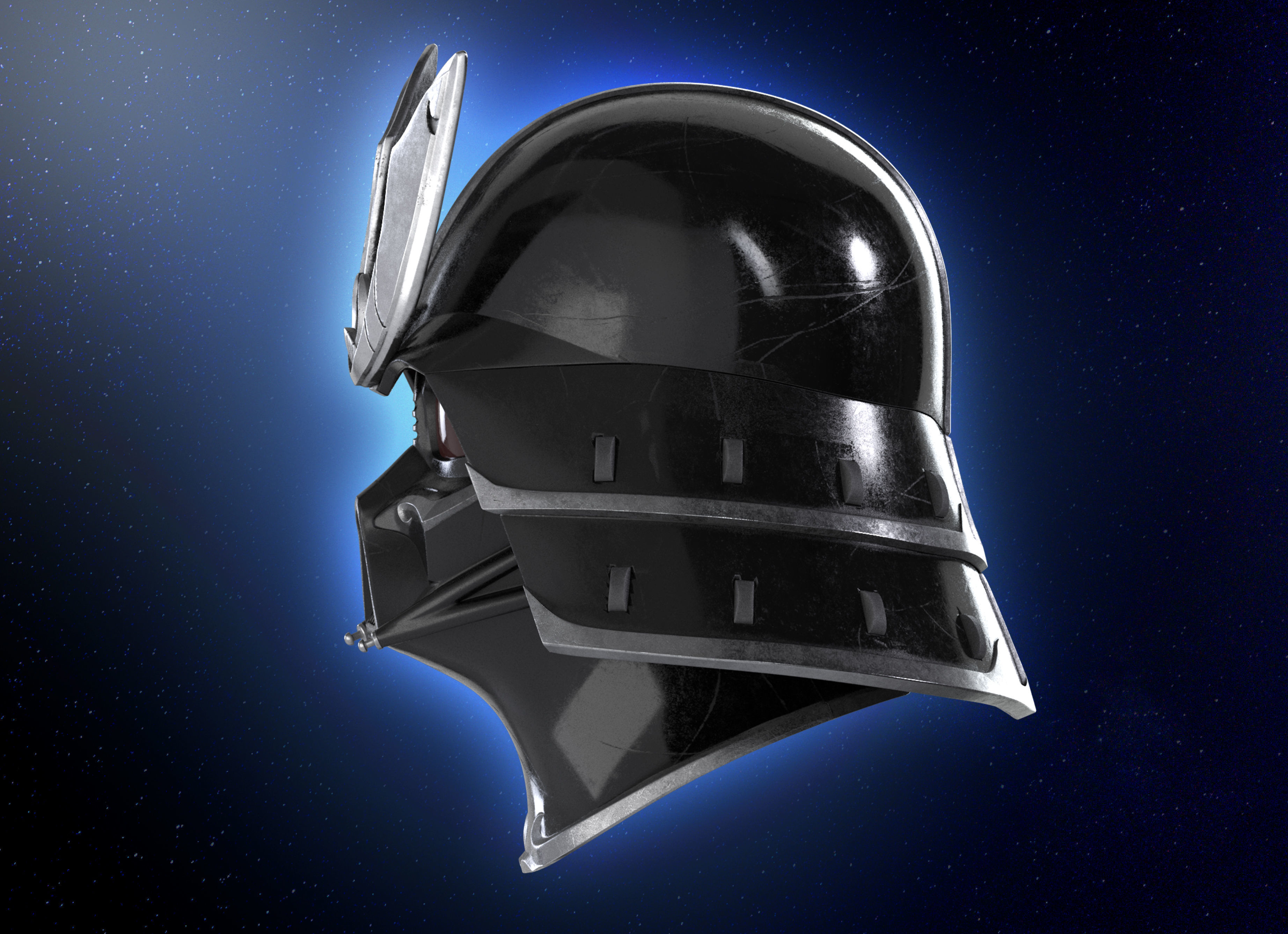 Samurai  Darth Vader helmet Armor  Star Wars 3d Print model 3D print model_7