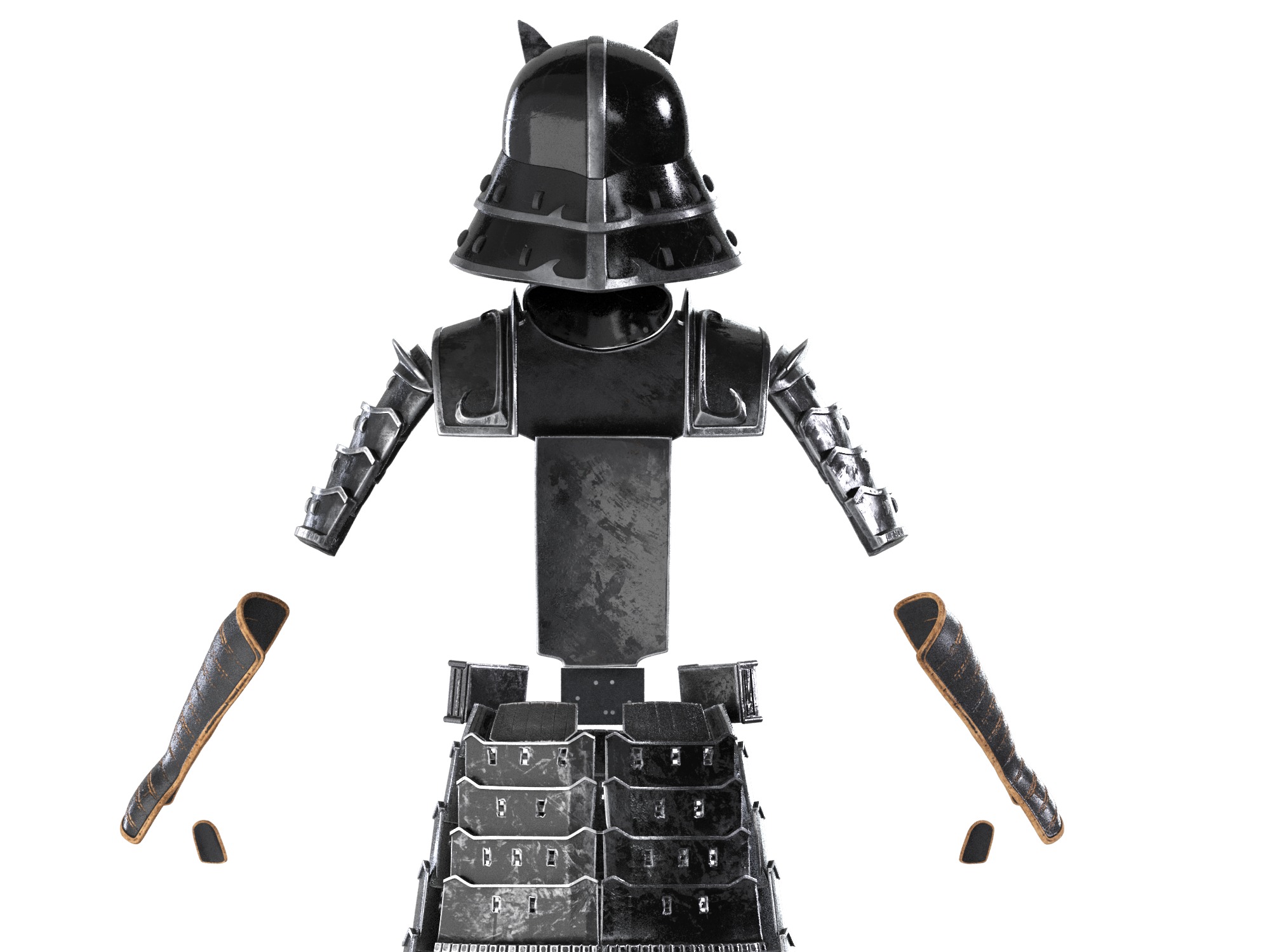 Samurai  Darth Vader helmet Armor  Star Wars 3d Print model 3D print model_14