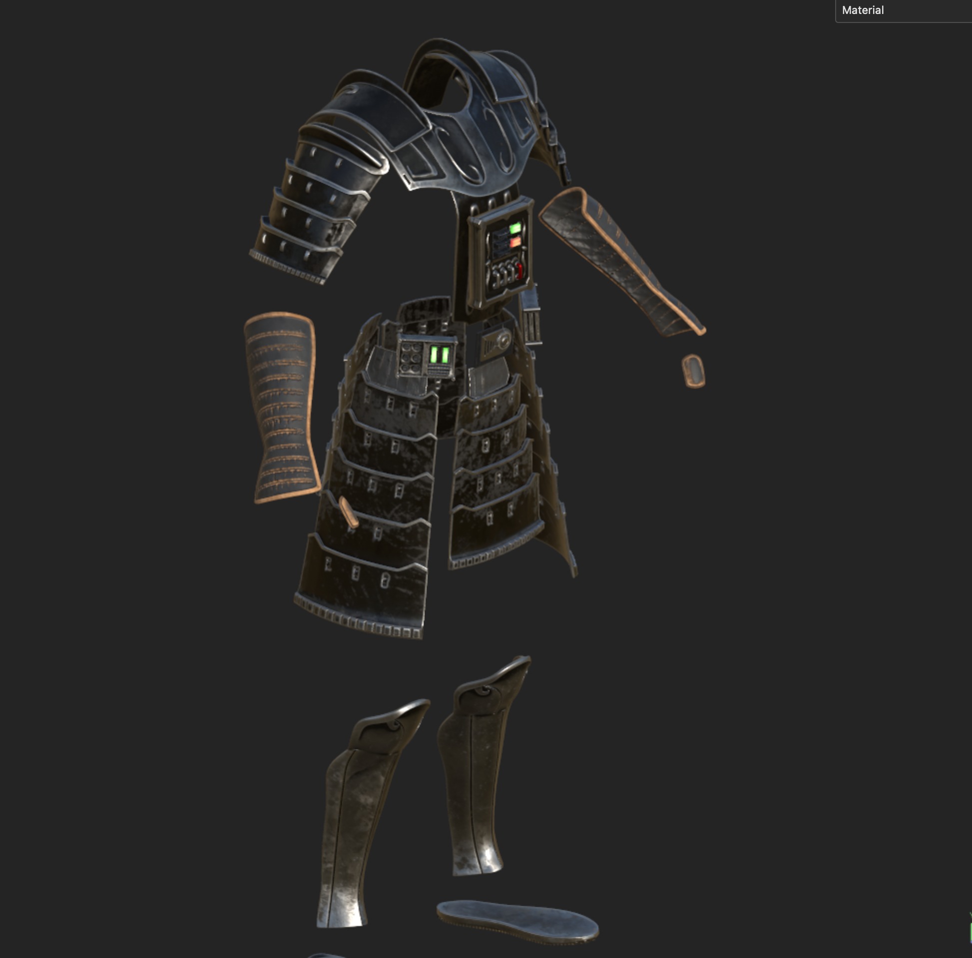 Samurai  Darth Vader helmet Armor  Star Wars 3d Print model 3D print model_27