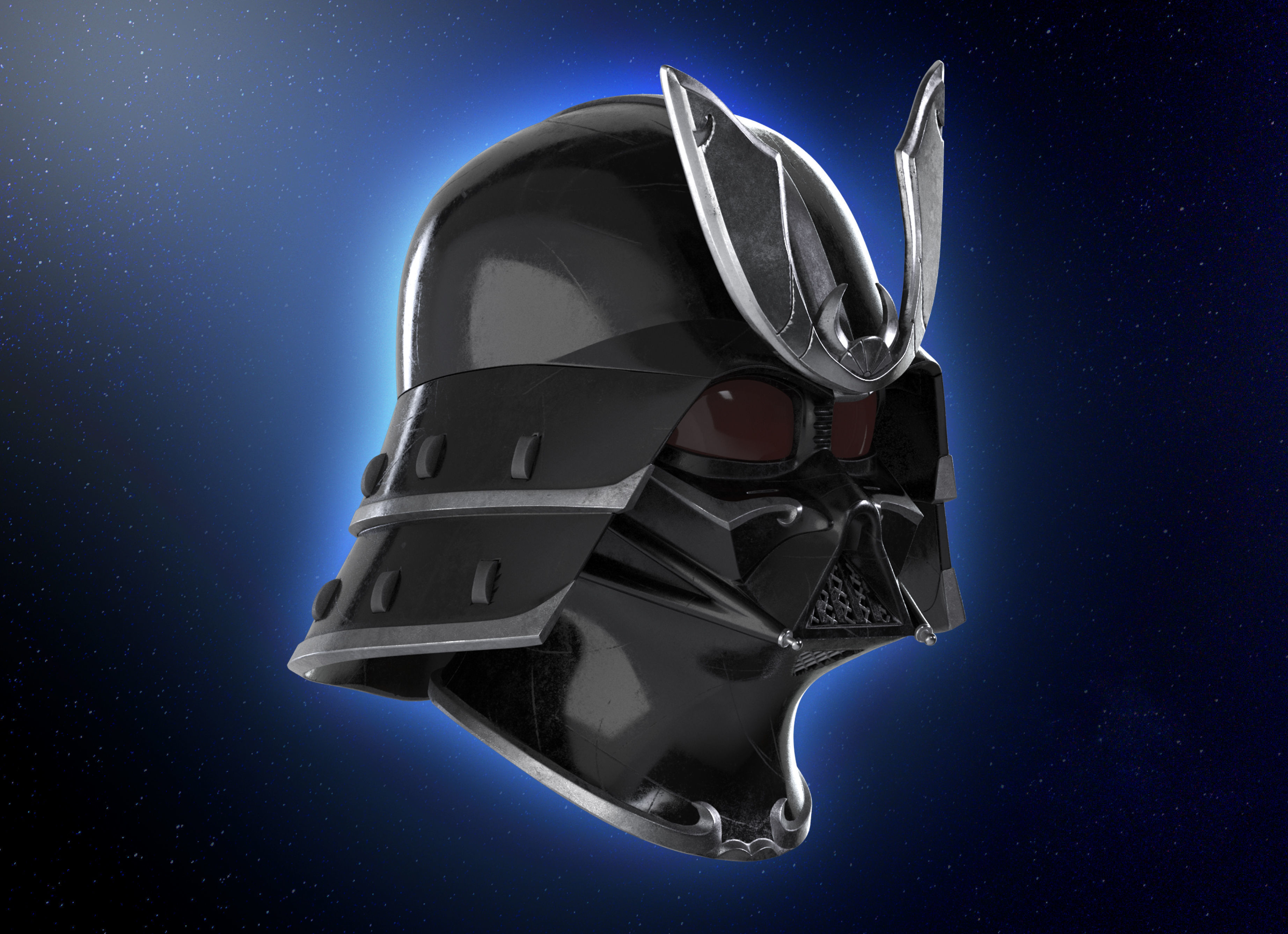 Samurai  Darth Vader helmet Armor  Star Wars 3d Print model 3D print model_13