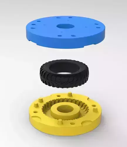 Mold for diecast  tire 5 Scale 1 to 10 and 1 to 14 and 1 to 25