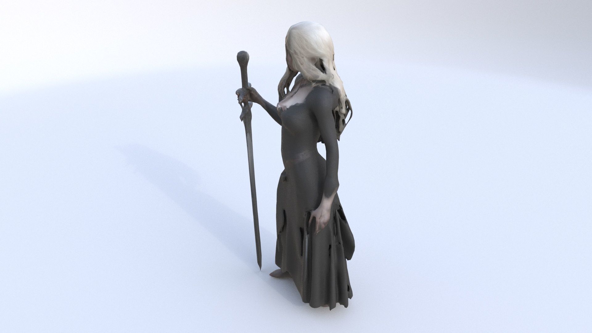 Cursed Pirate Beauty 3D model_2