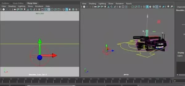 Shoulder - camera Low-poly 3D model_0
