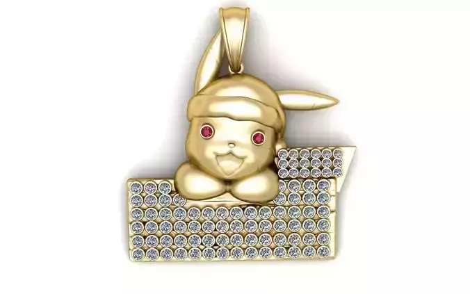 HIP HOP PIKACHU PENDANT 3D PRINTABLE MODEL