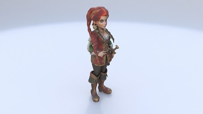 Gilded Pirate Corsair 3D model