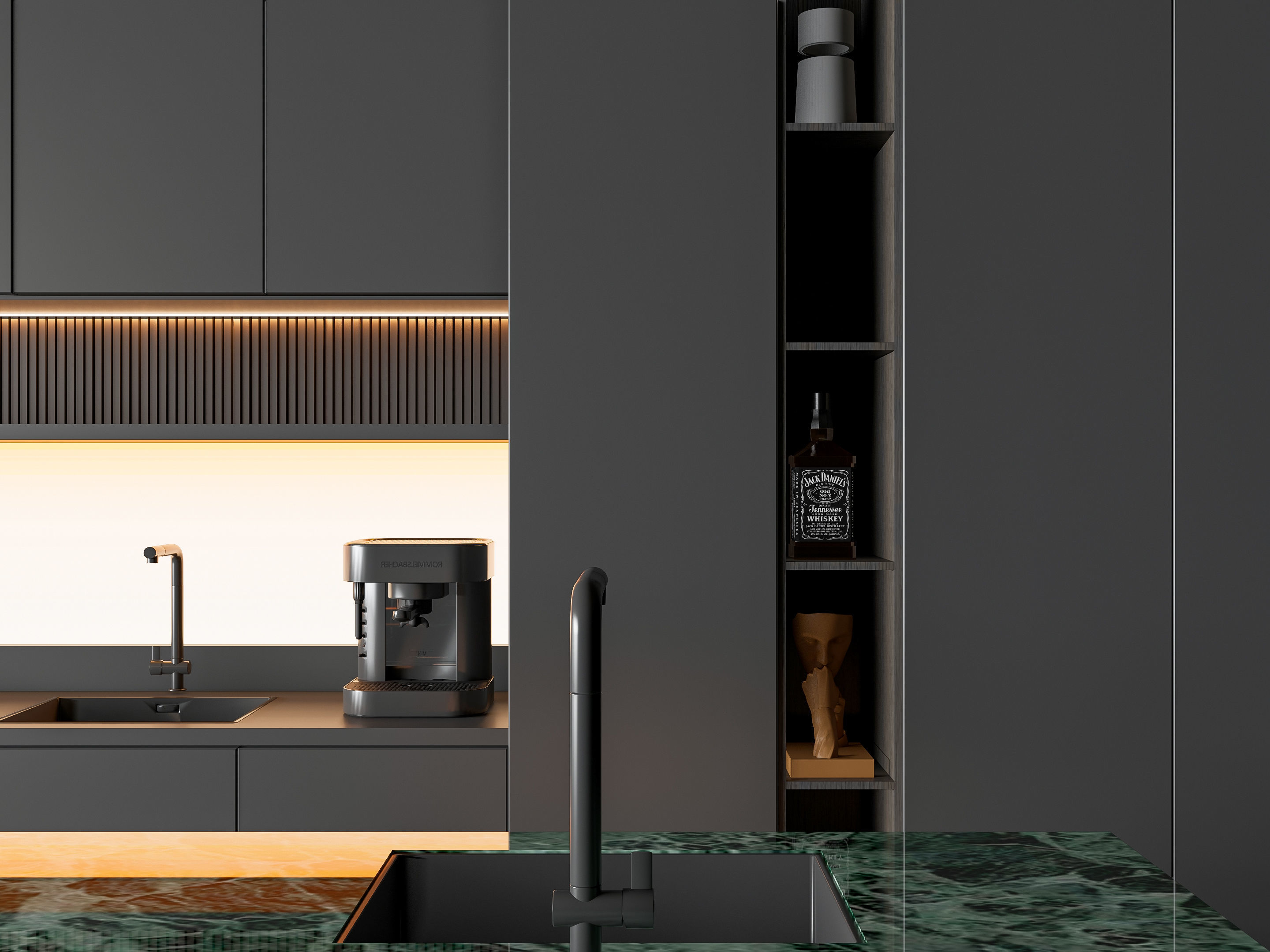 Kitchen Modern interior 84 3D model_6
