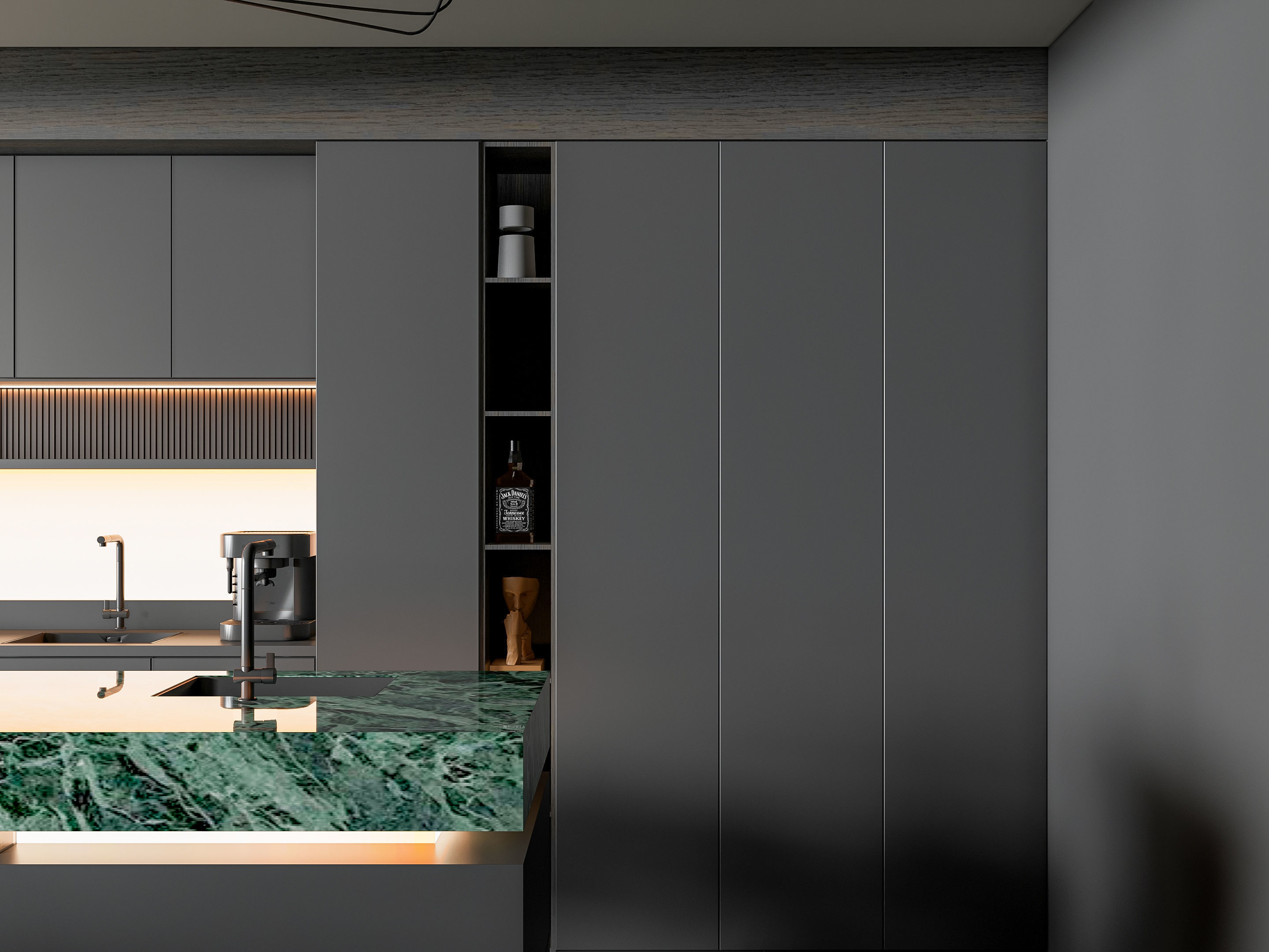 Kitchen Modern interior 84 3D model_10