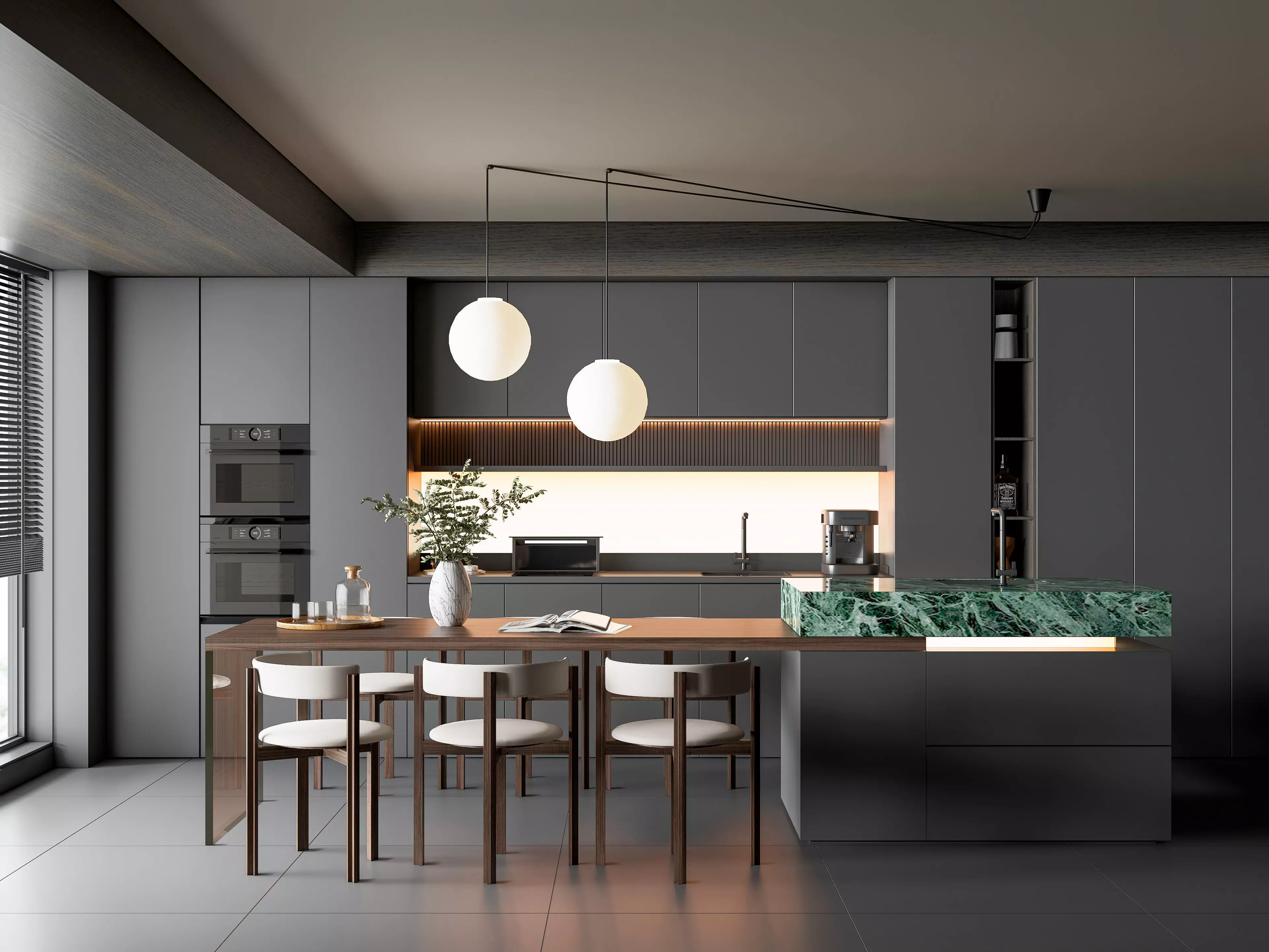Kitchen Modern interior 84 3D model_0