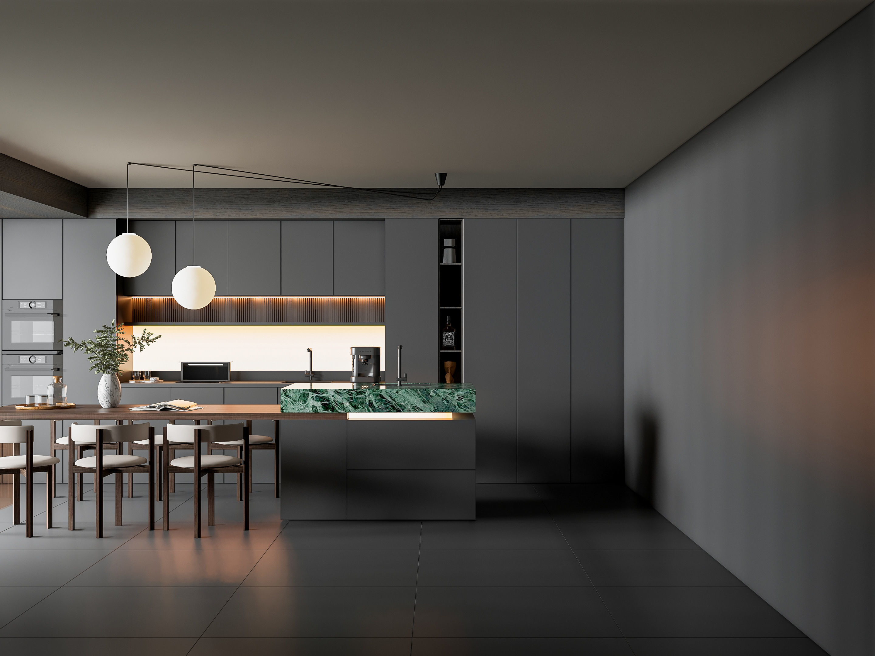 Kitchen Modern interior 84 3D model_18