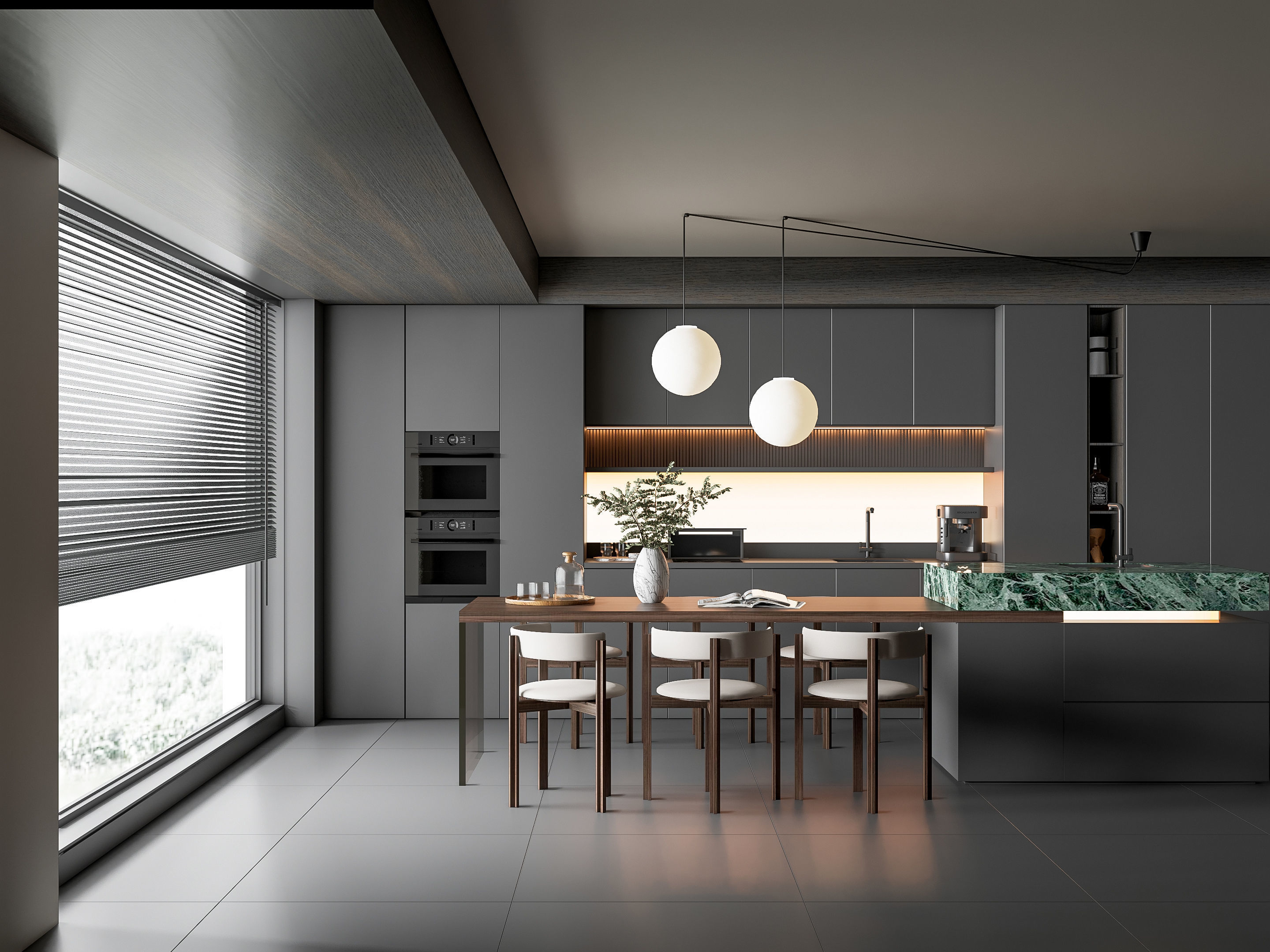 Kitchen Modern interior 84 3D model_17