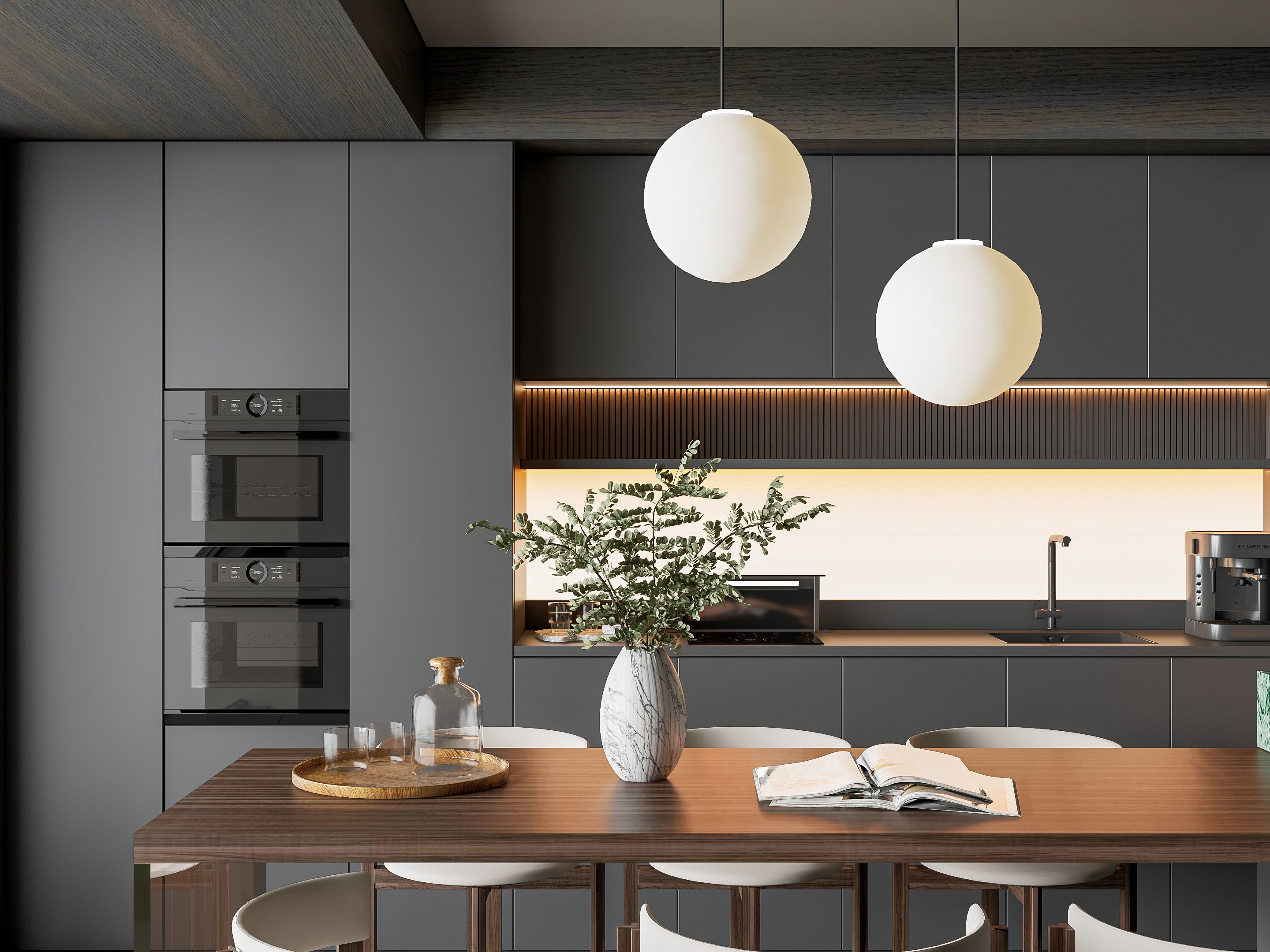 Kitchen Modern interior 84 3D model_8