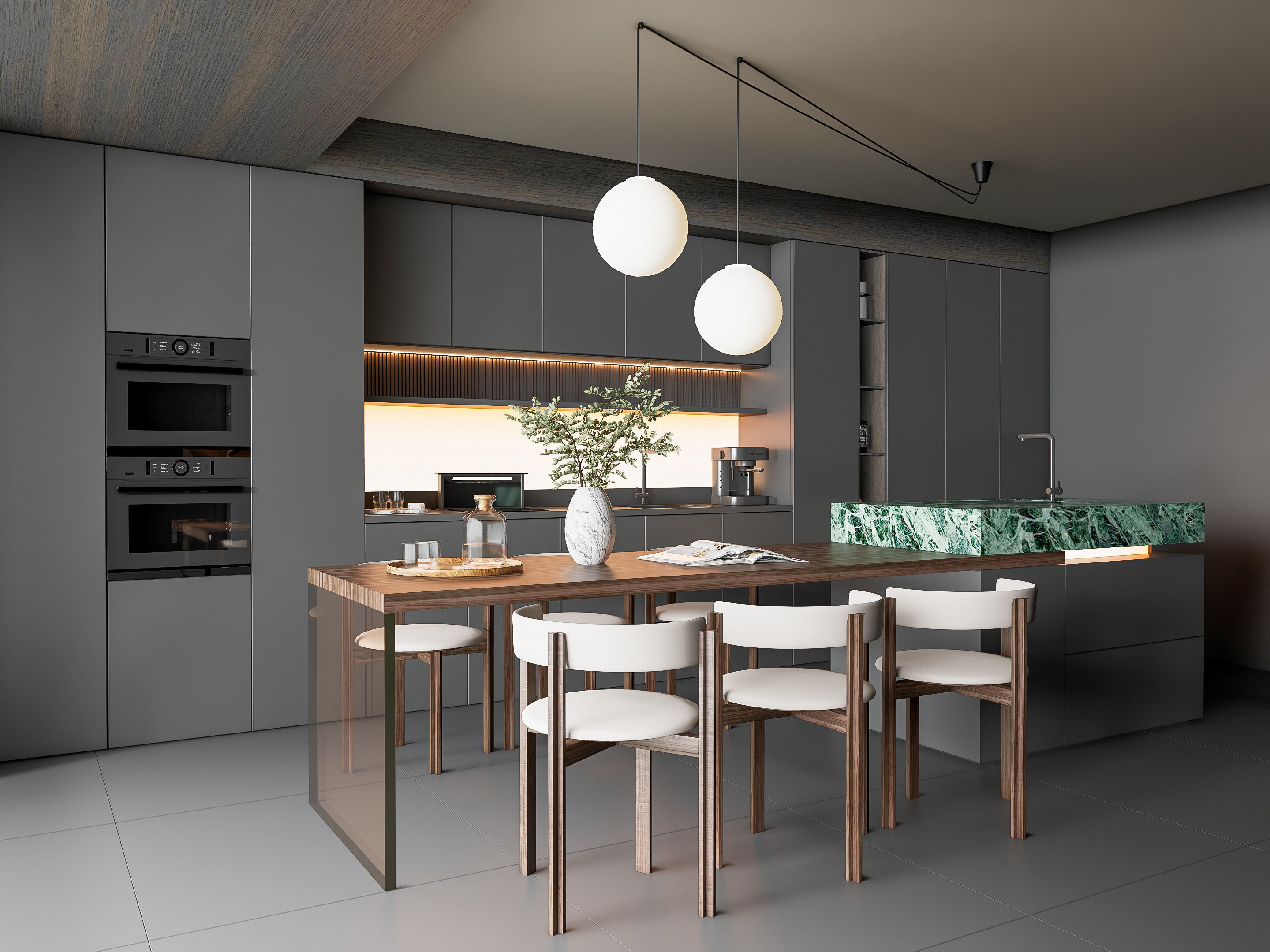 Kitchen Modern interior 84 3D model_1