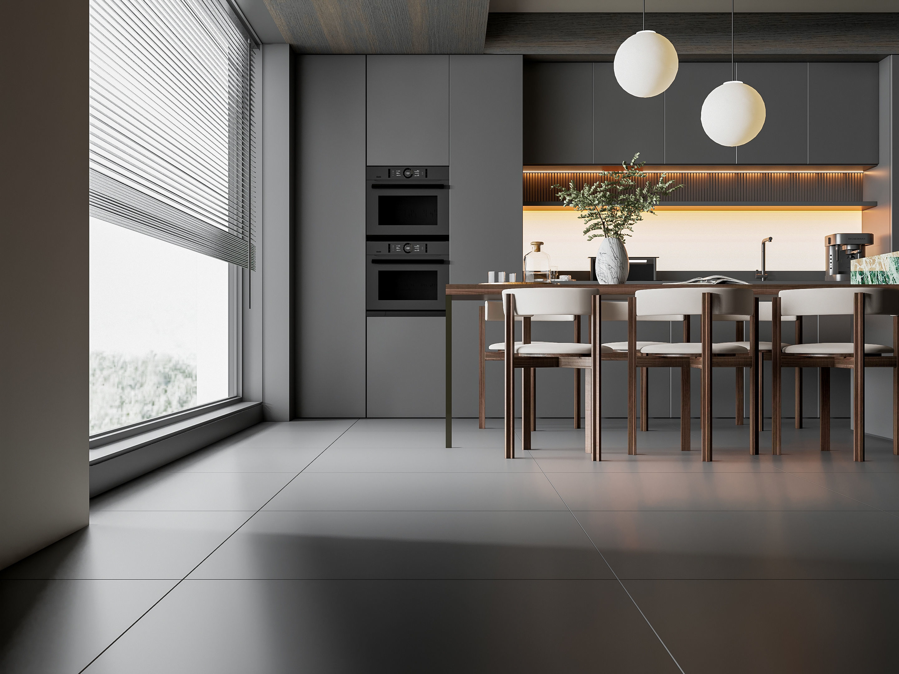 Kitchen Modern interior 84 3D model_12