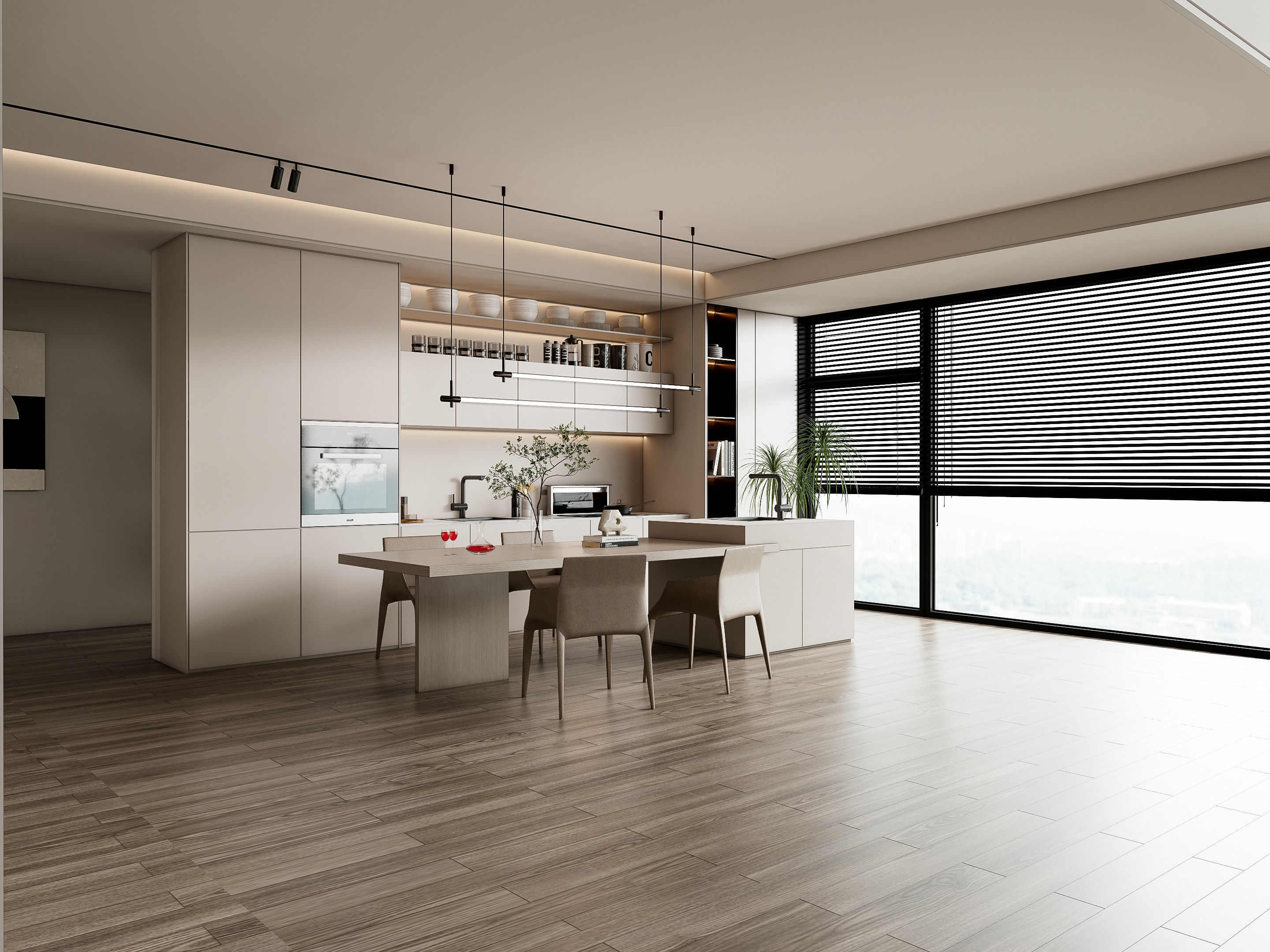 Kitchen Modern interior 85 3D model_16