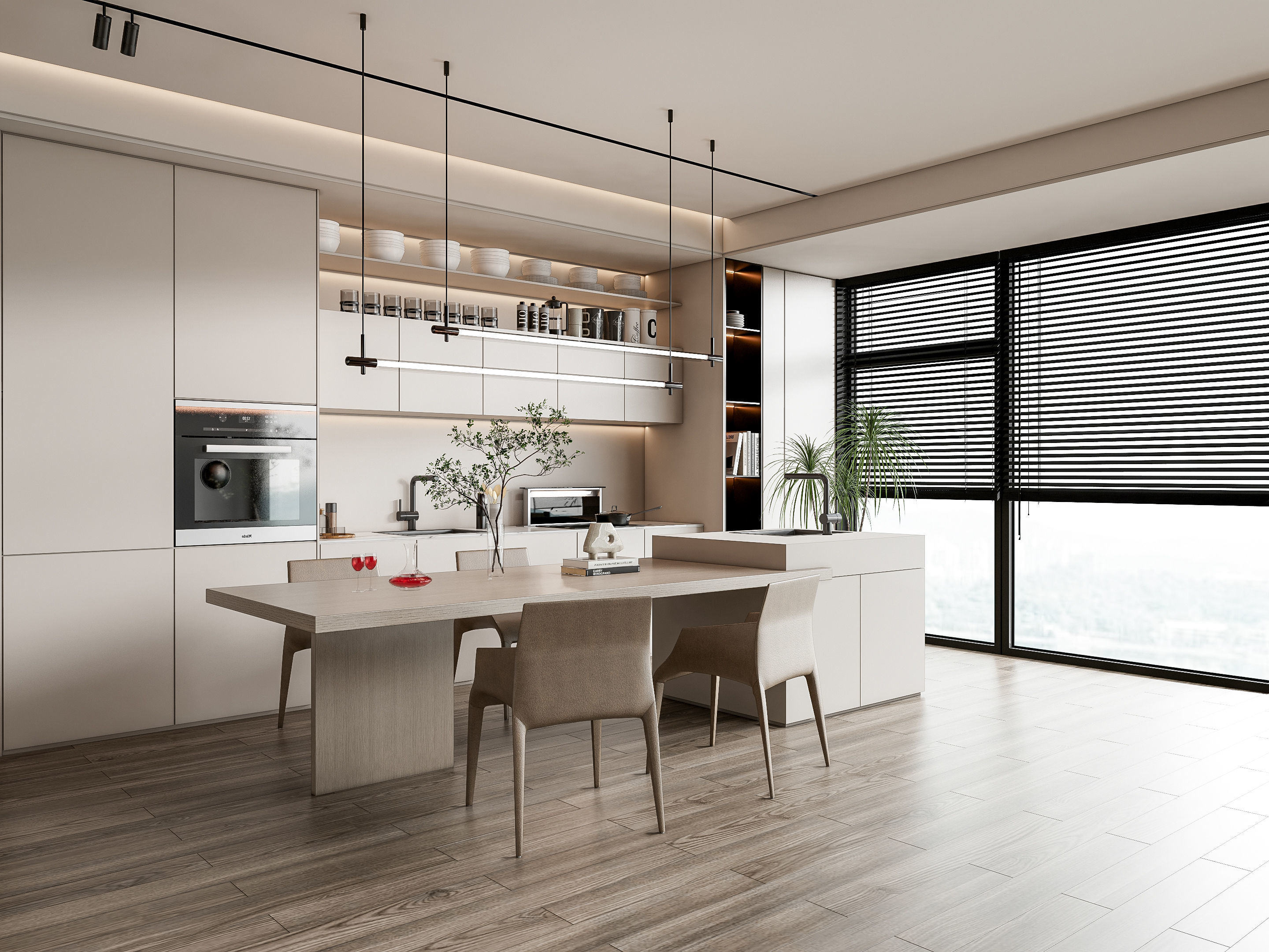 Kitchen Modern interior 85 3D model_15