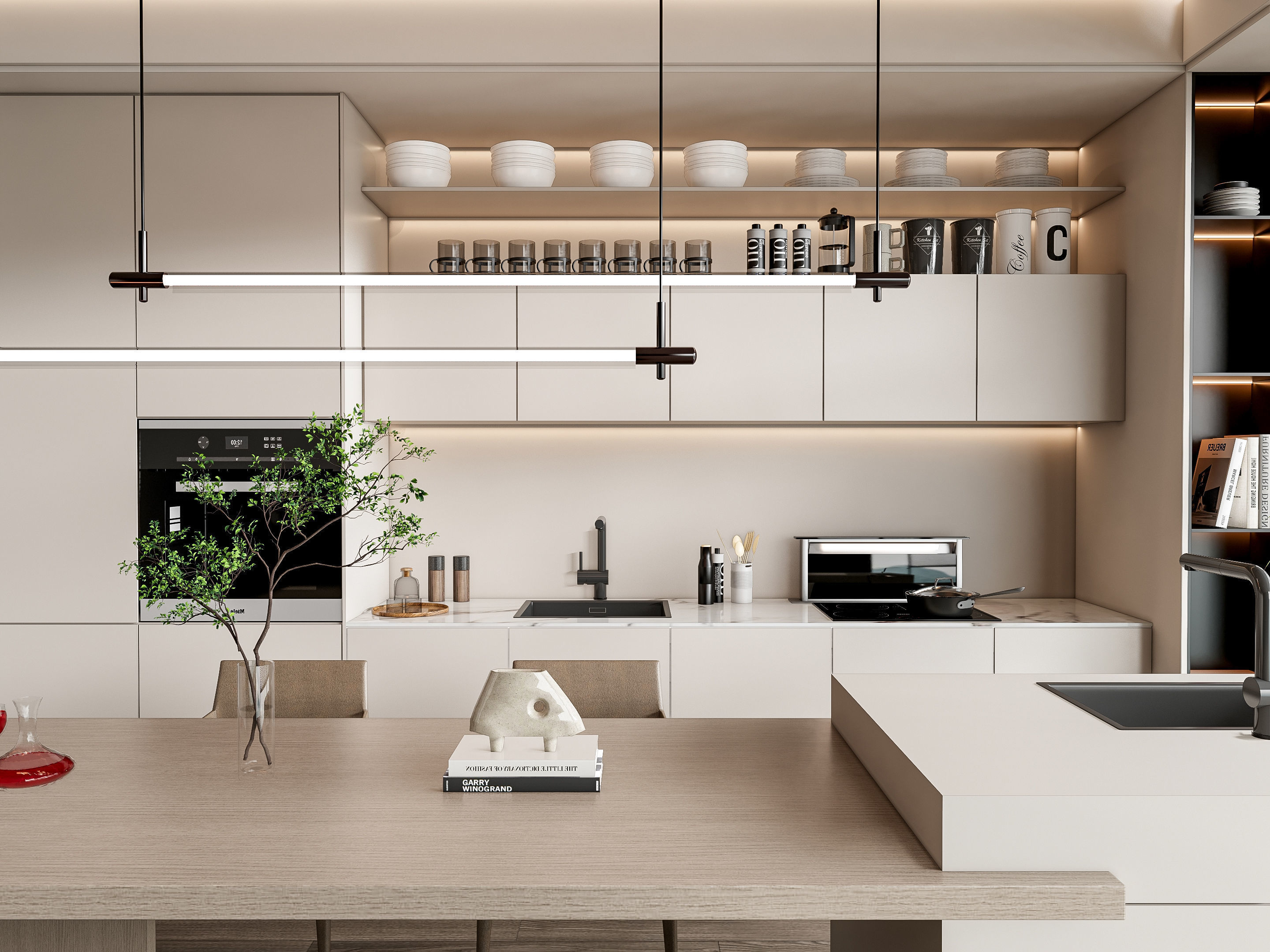 Kitchen Modern interior 85 3D model_7