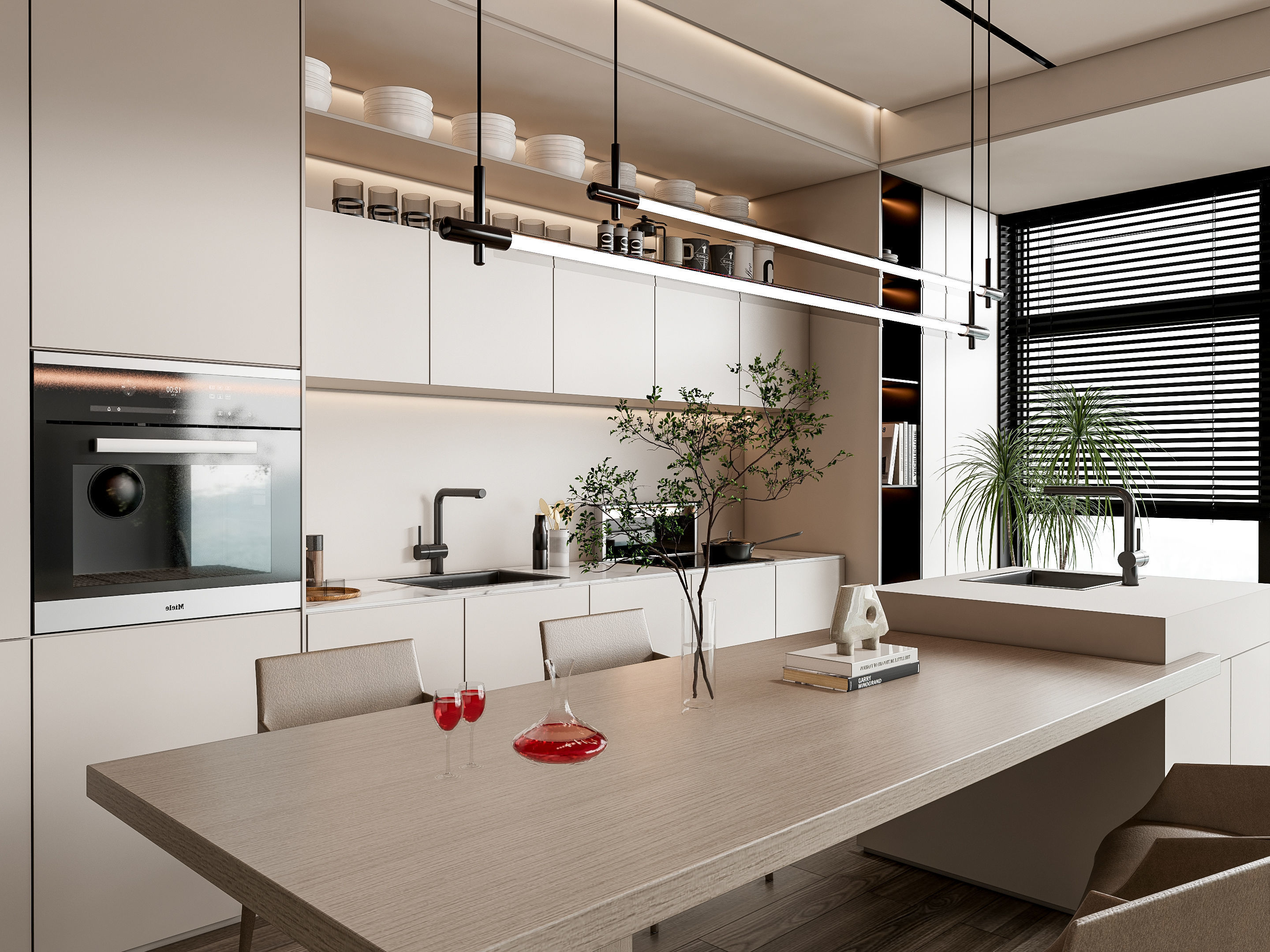 Kitchen Modern interior 85 3D model_5
